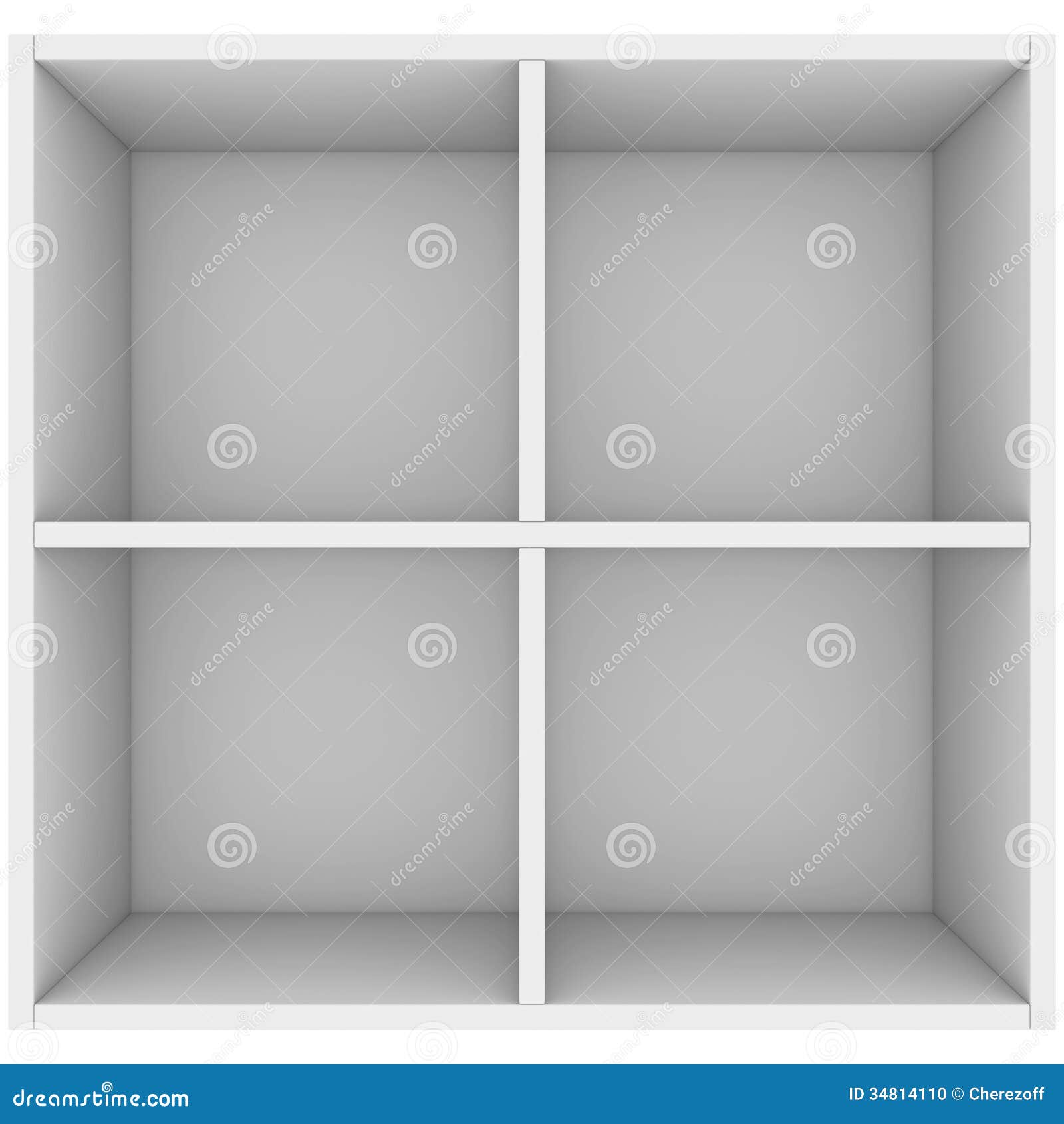White shelves stock illustration. Illustration of open 34814110
