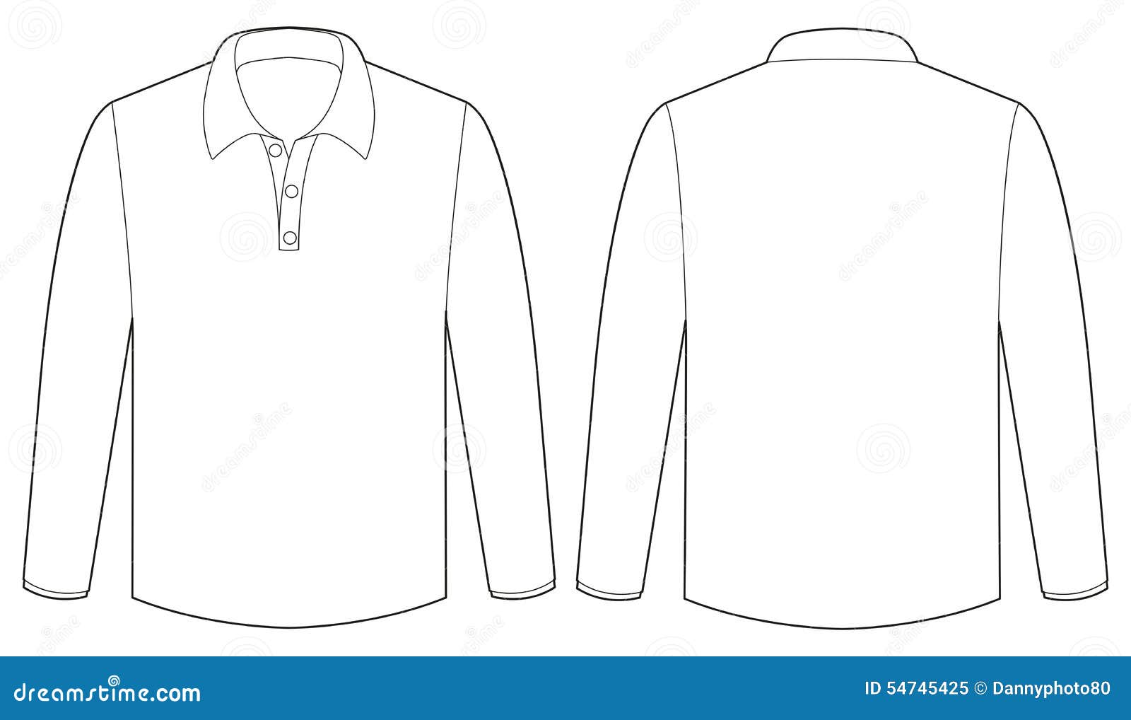 White shirt stock vector. Illustration of sleeves, shirt - 54745425