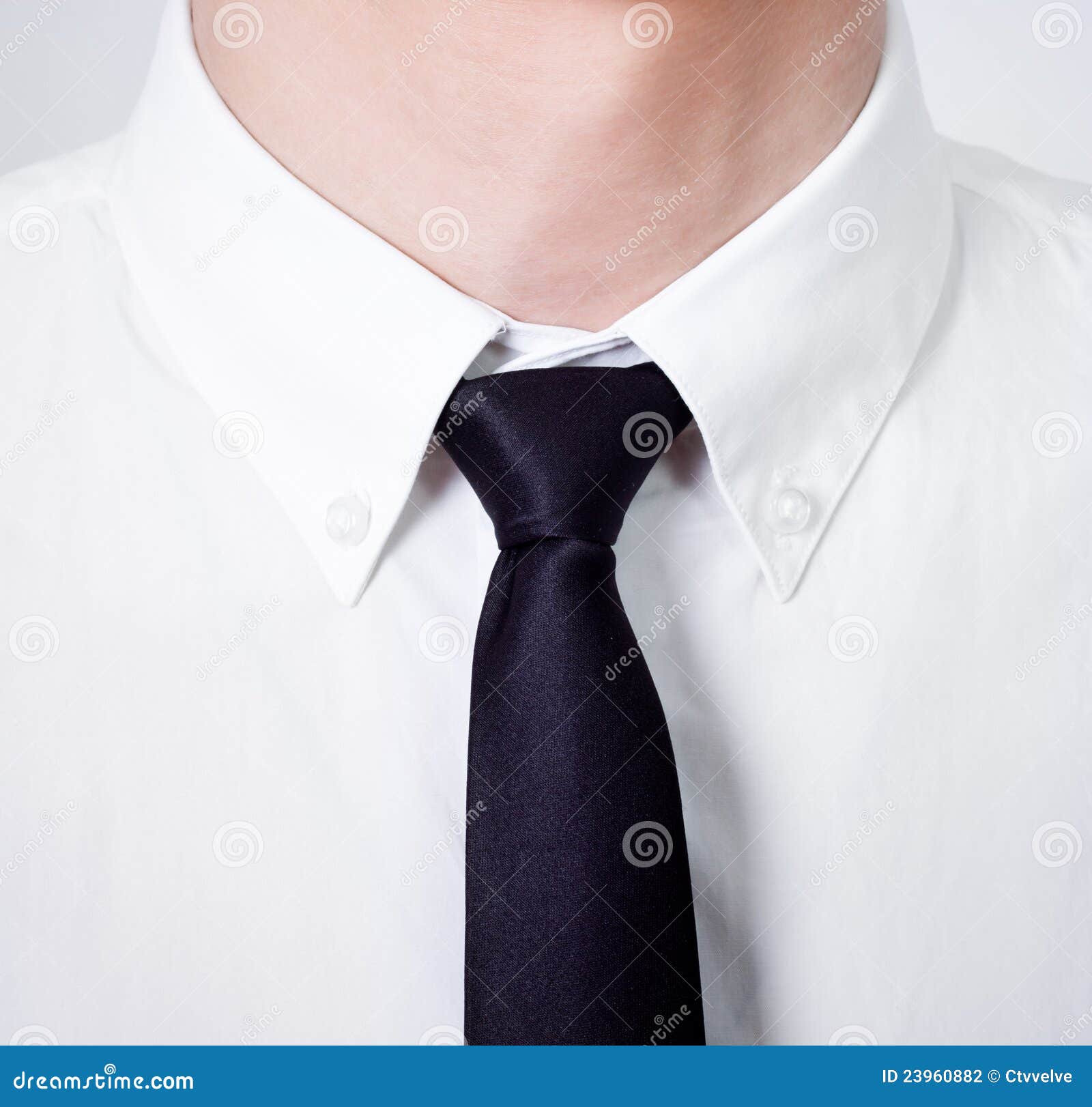 tie knot white shirt