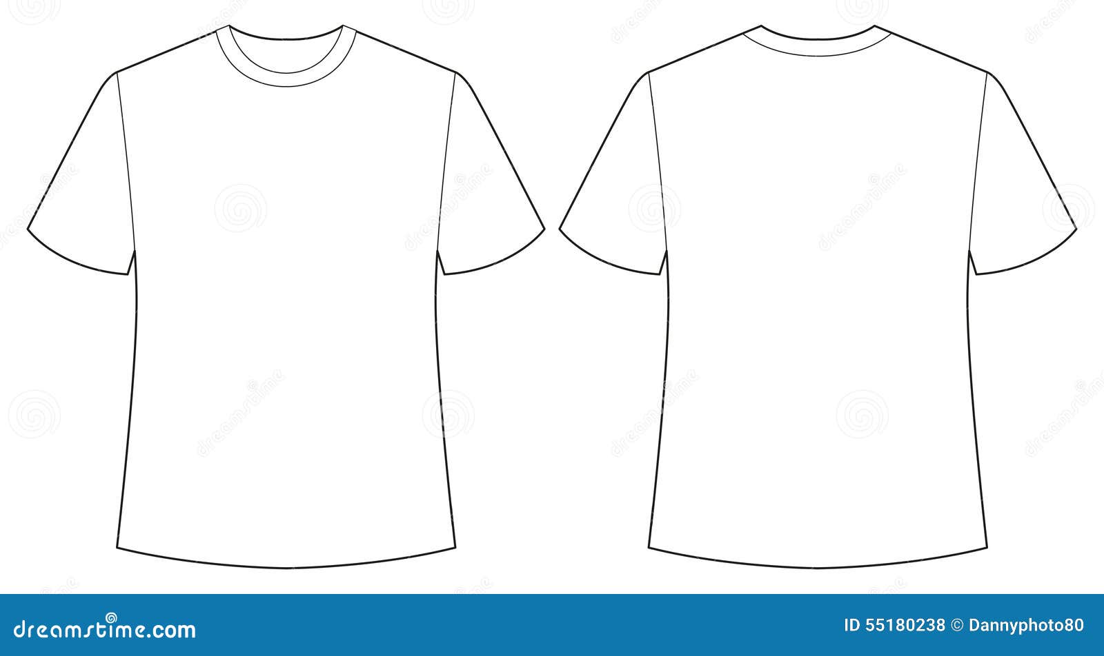 White Shirt Stock Vector - Image: 55180238