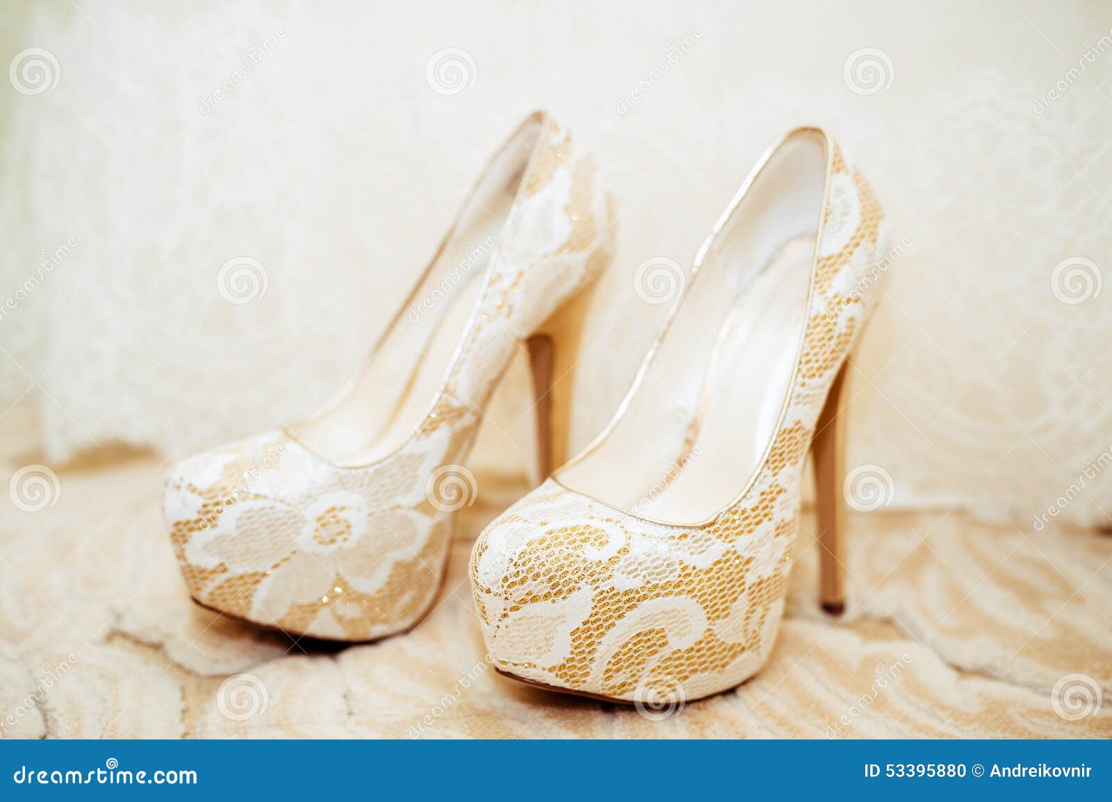 White Shoe of the Bride . Wedding Theme Background Stock Photo - Image ...