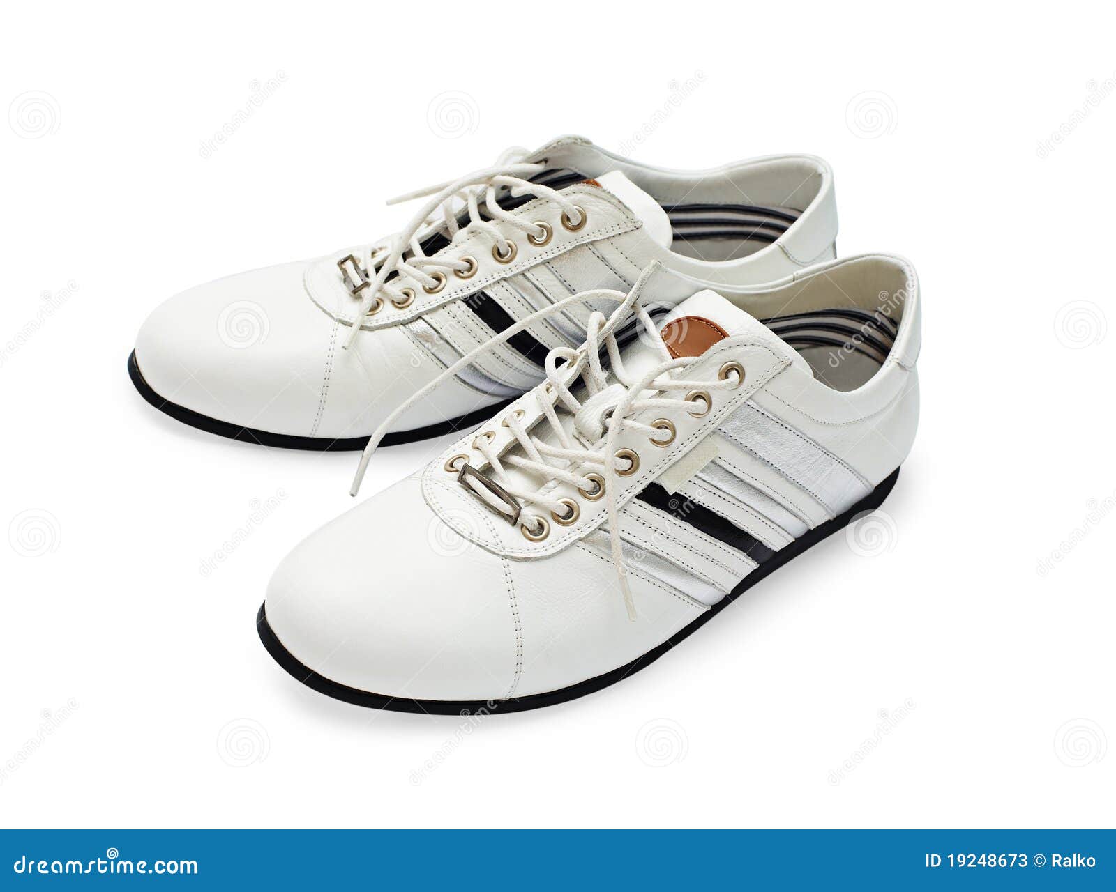 White shoes with laces stock image. Image of white, soles - 19248673