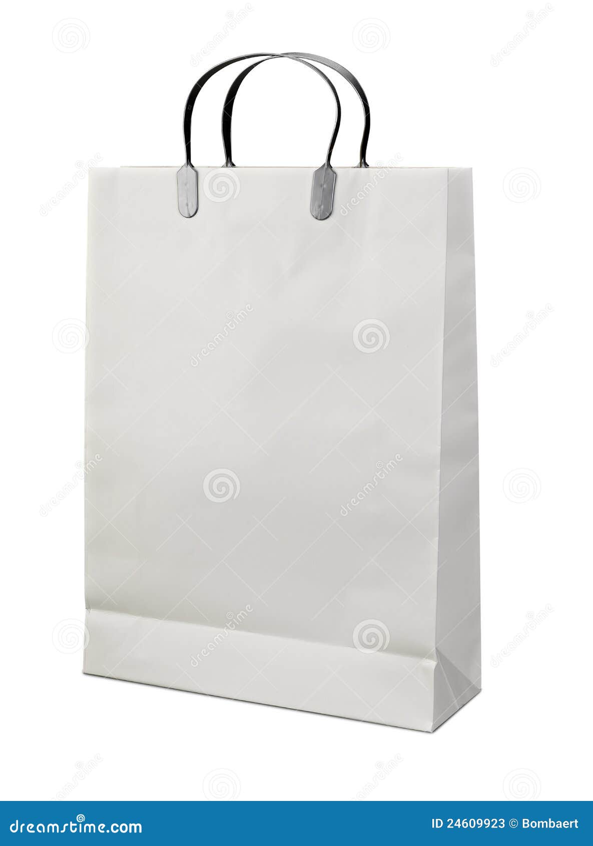 White Shopping Bag stock image. Image of close, consumerism 24609923
