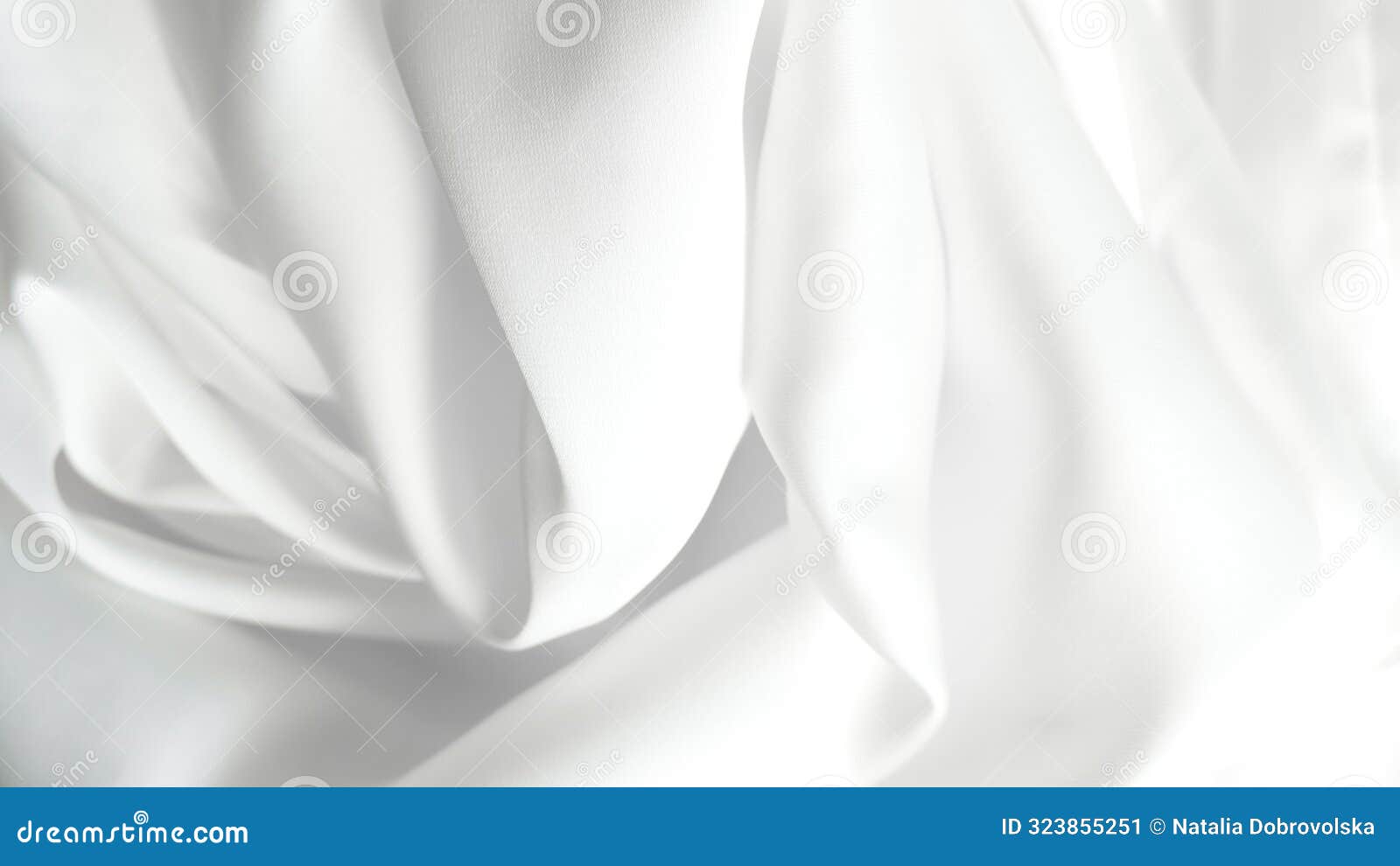 white silk fabric background curly lines