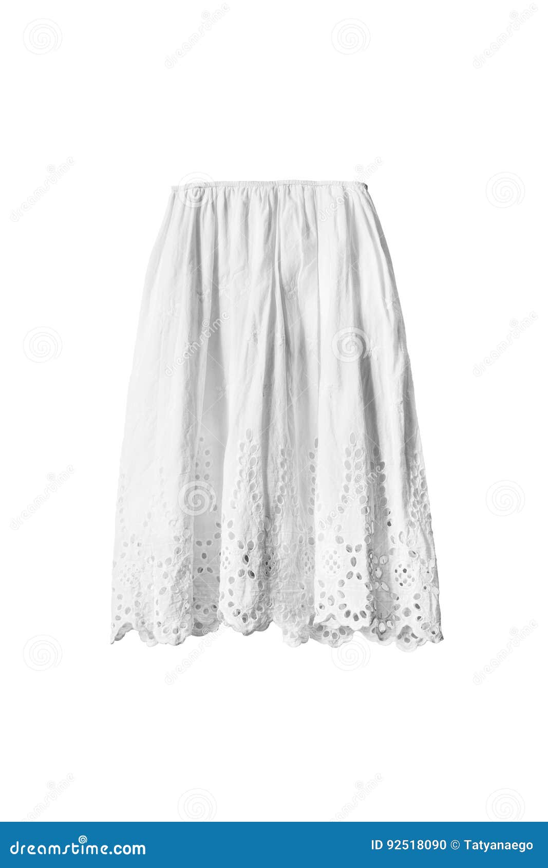 White skirt isolated stock photo. Image of studio, lace - 92518090