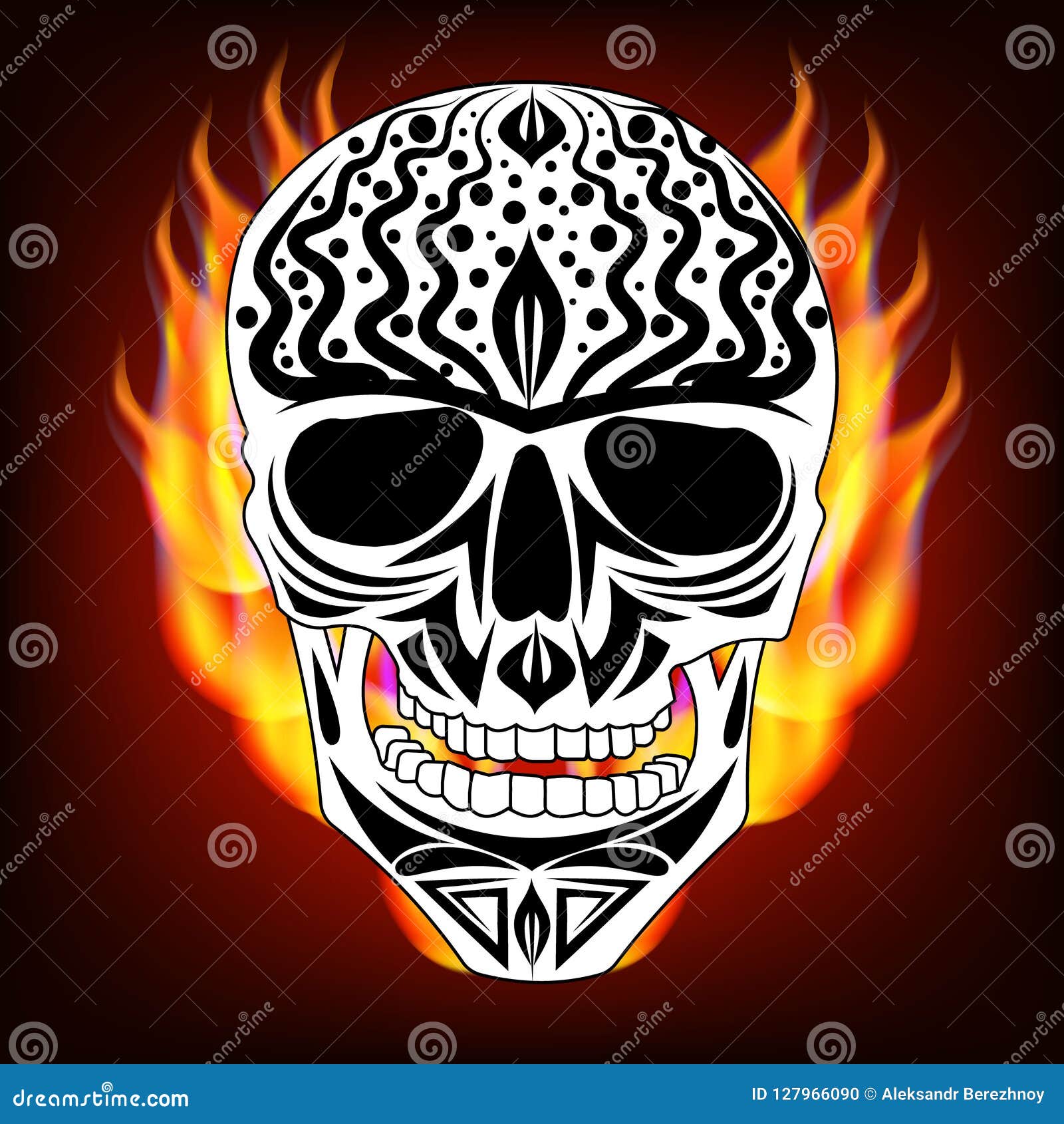 ornamental skull icon 5