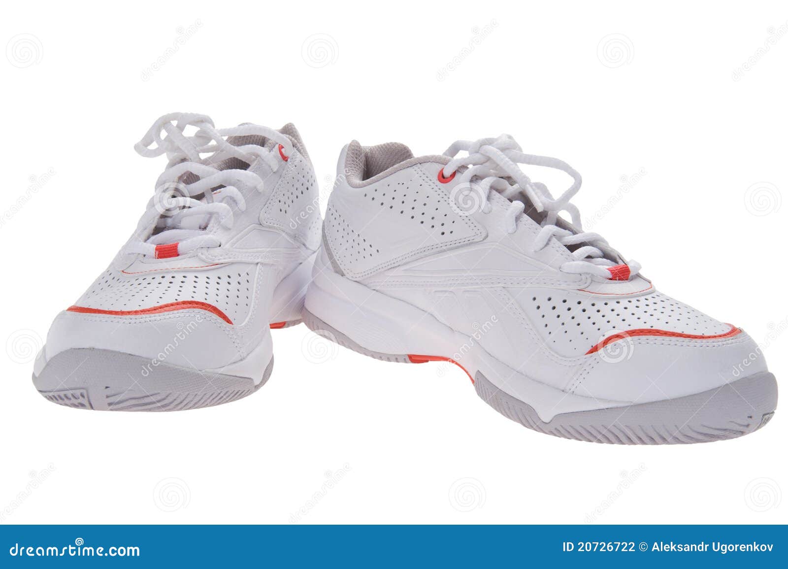 White Sneakers on White Background Stock Photo - Image of white ...
