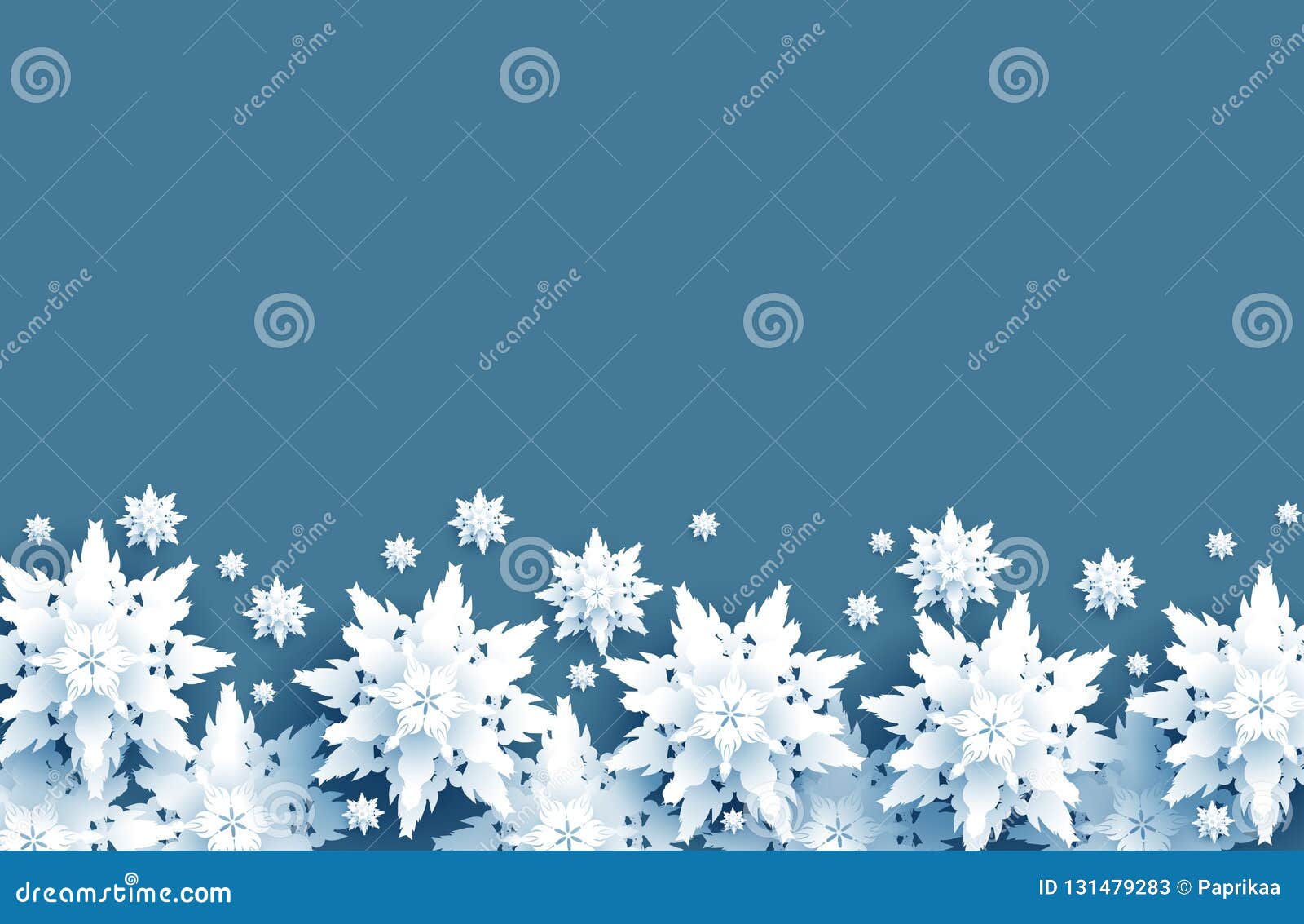 Download White snow border stock vector. Illustration of merry ...