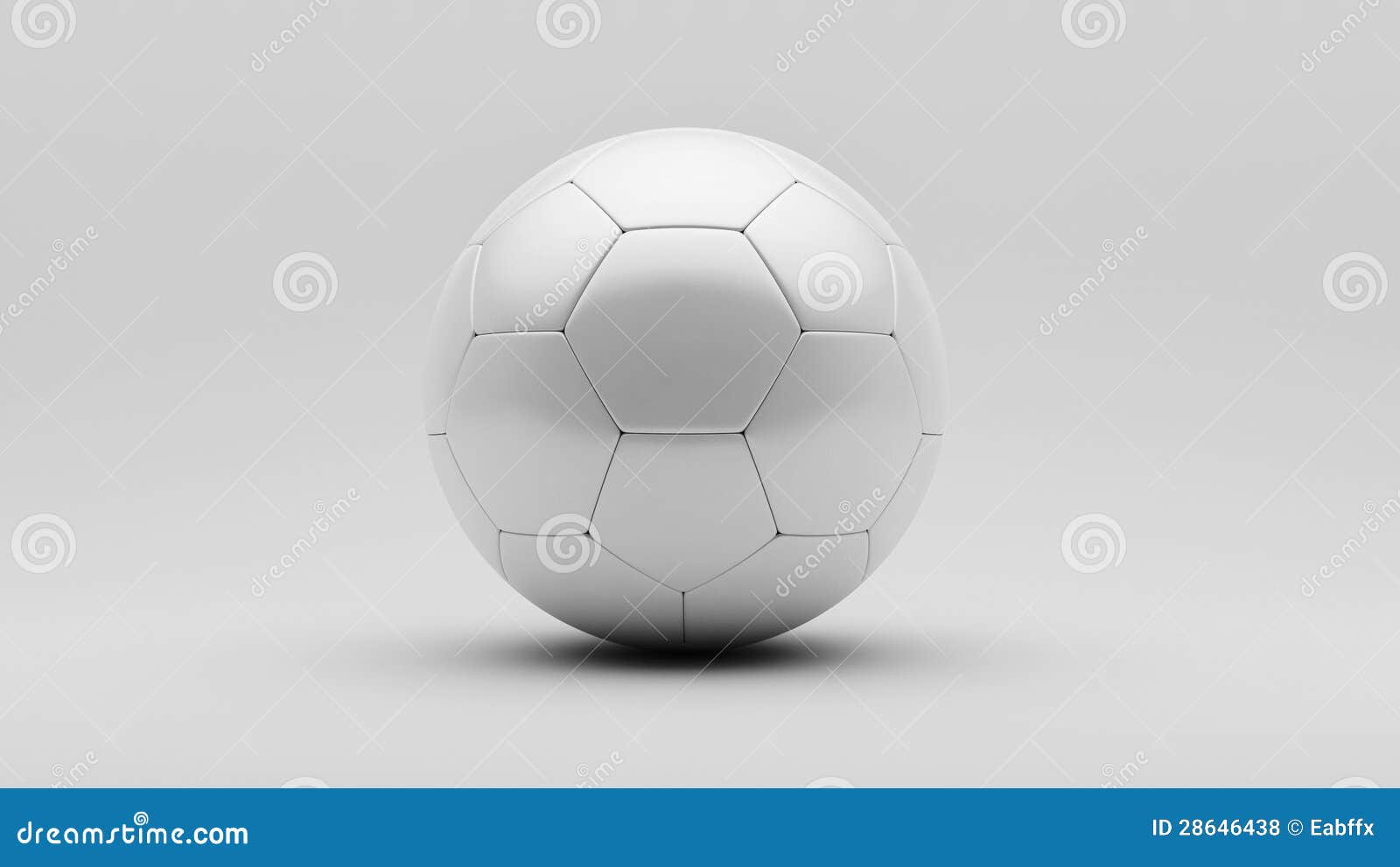 White Soccer Ball stock illustration. Illustration of circle - 28646438