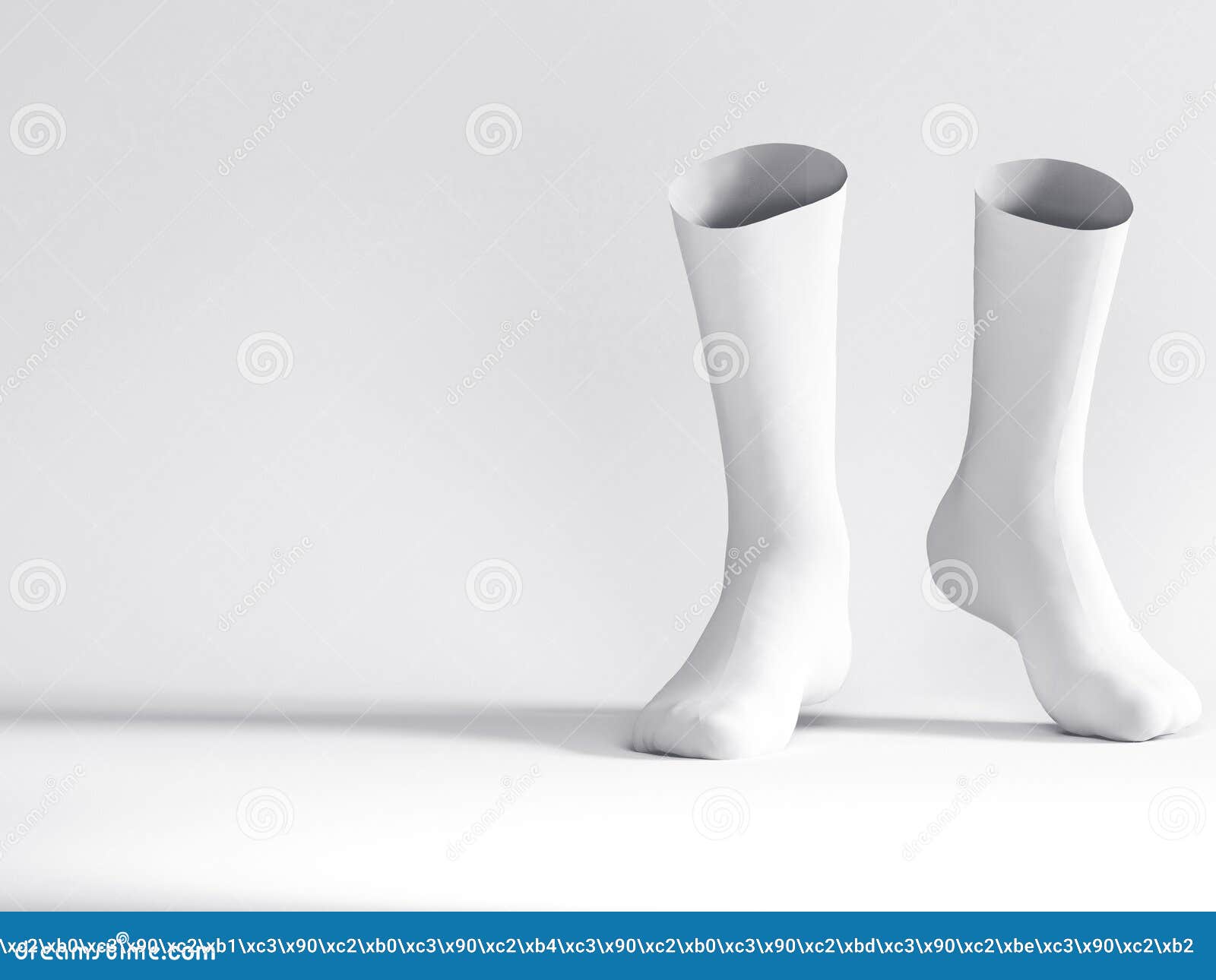 Download White Socks Socks Mockup 3d Rendering Illustration Stock Illustration Illustration Of Pair Branding 134592471
