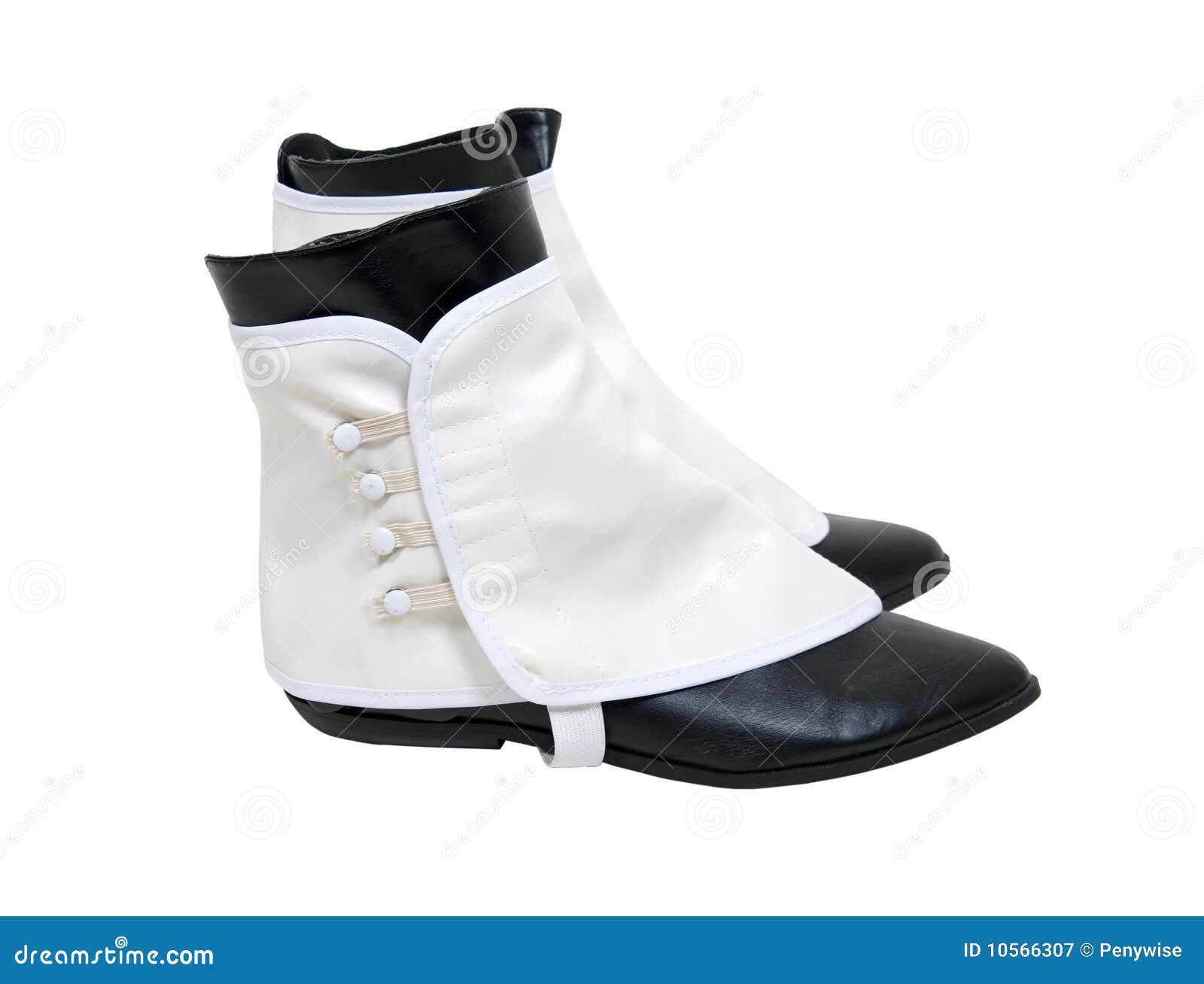 black boot spats