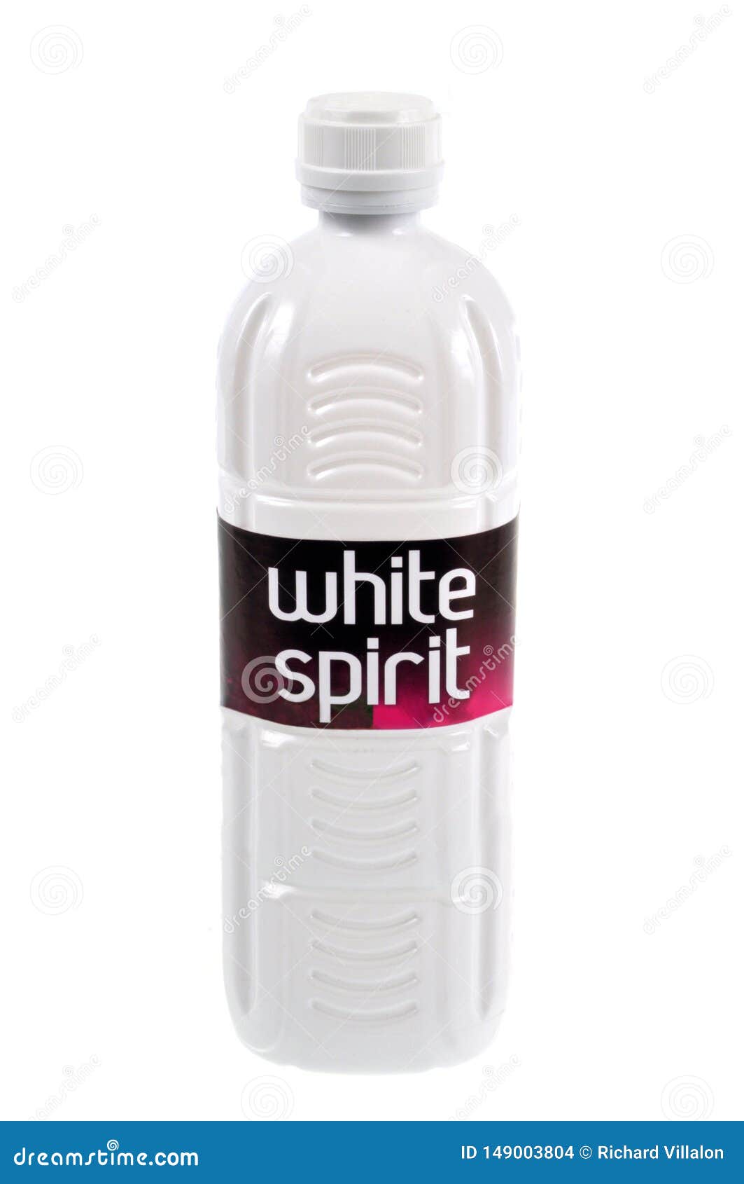 White Spirit Plastic Bottle on White Background Stock Photo - Image of  background, close: 149003804