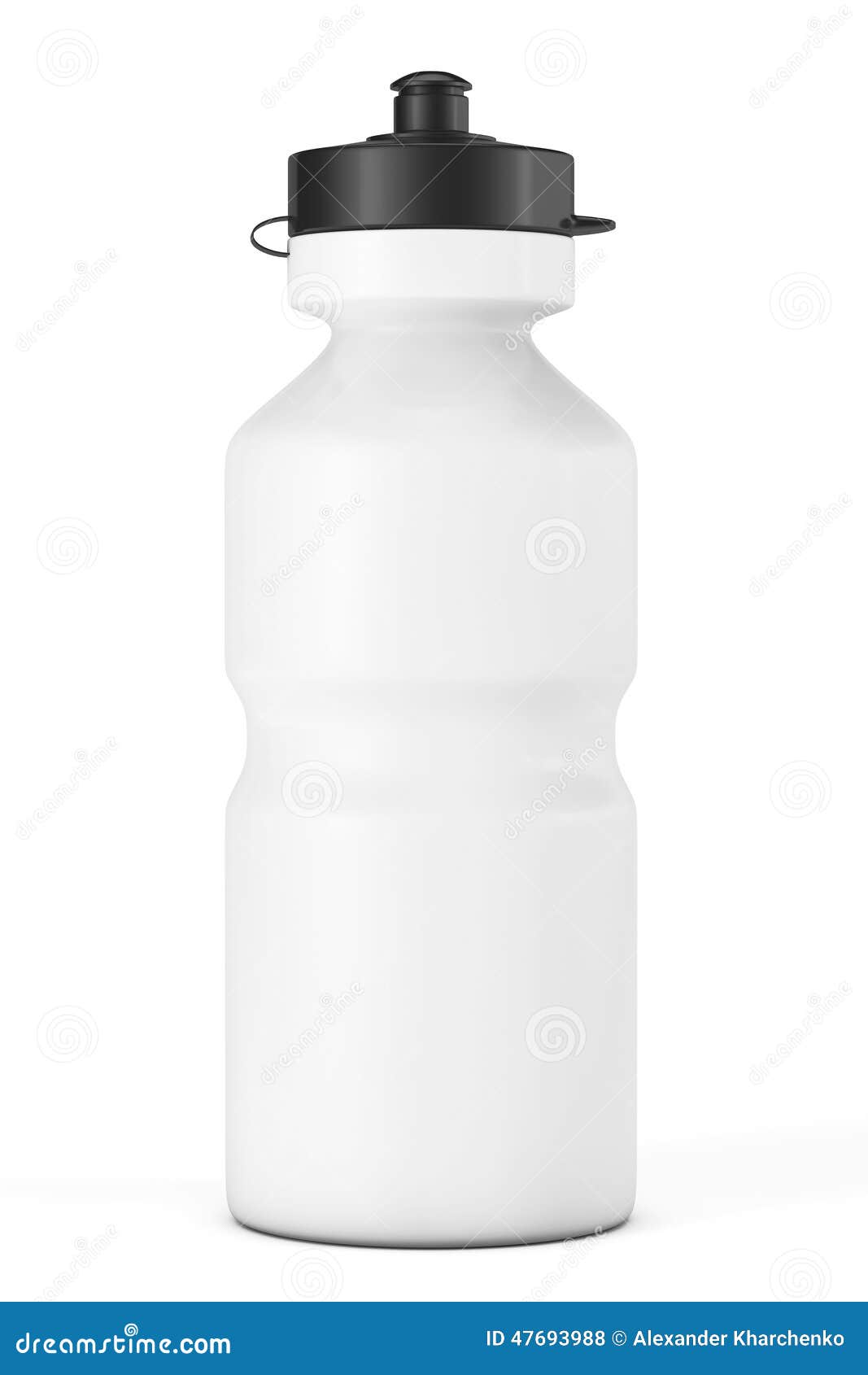 White Sport Plastic Water Bottle Stock Illustration Illustration of energy, drink 47693988