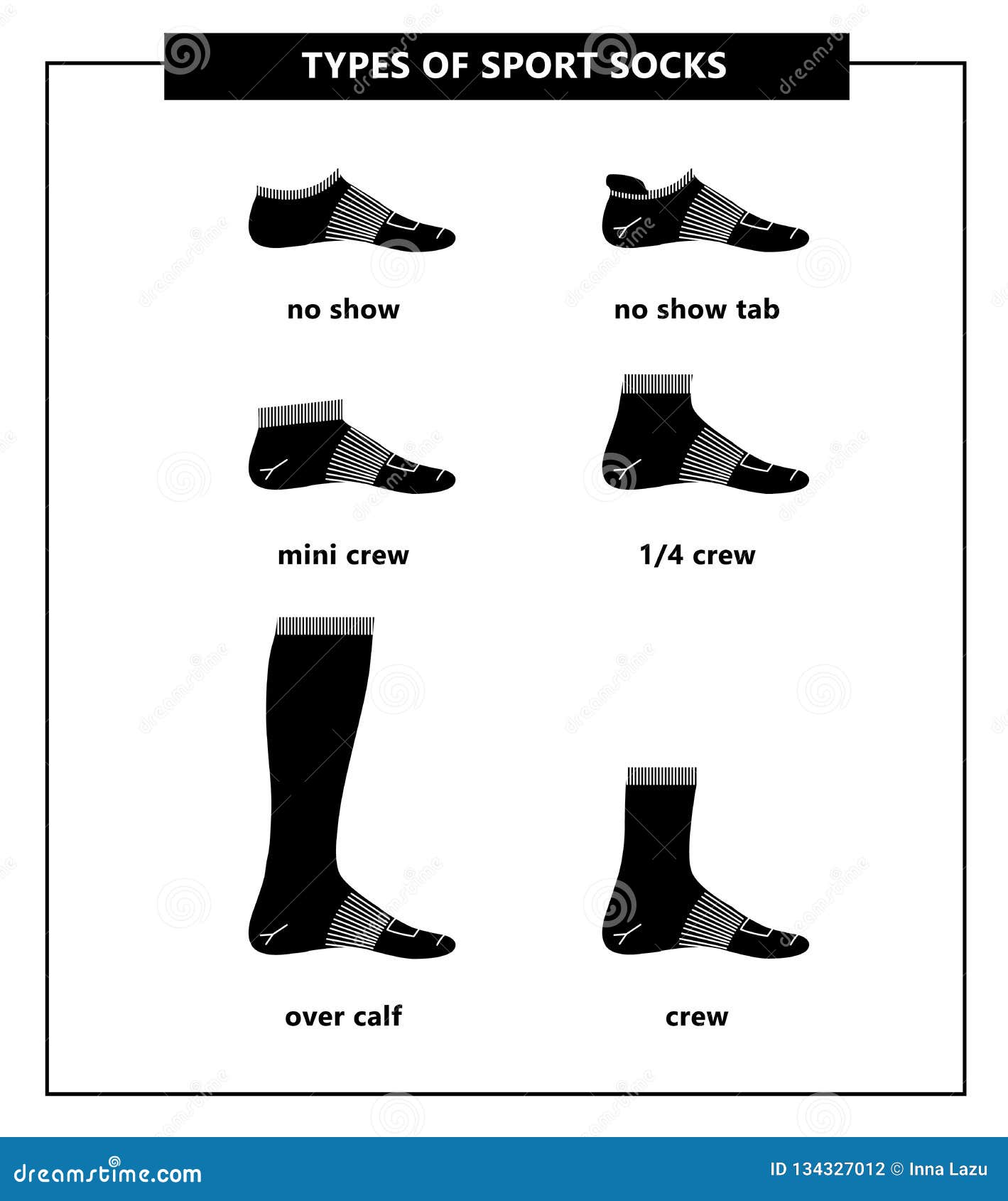 White sport sock icons stock vector. Illustration of long - 134327012