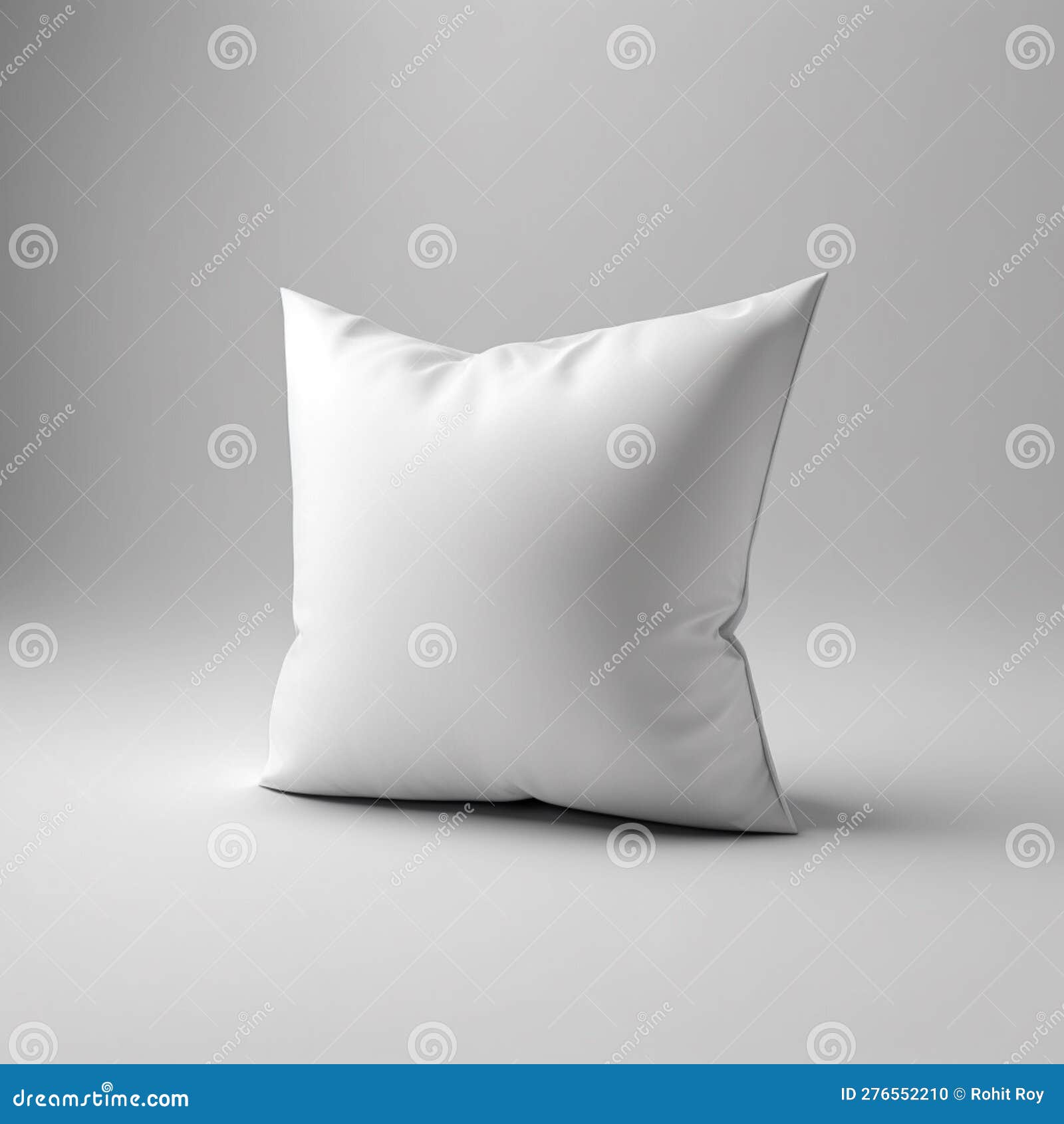 White Square Pillow Ai Generative Stock Illustration Illustration of