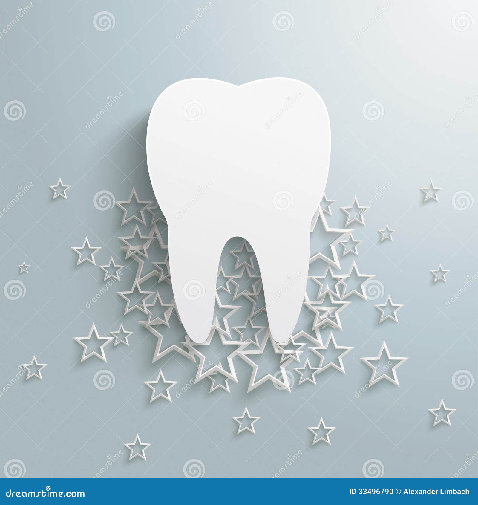 White Stars Cloud Tooth Background Stock Vector Illustration of