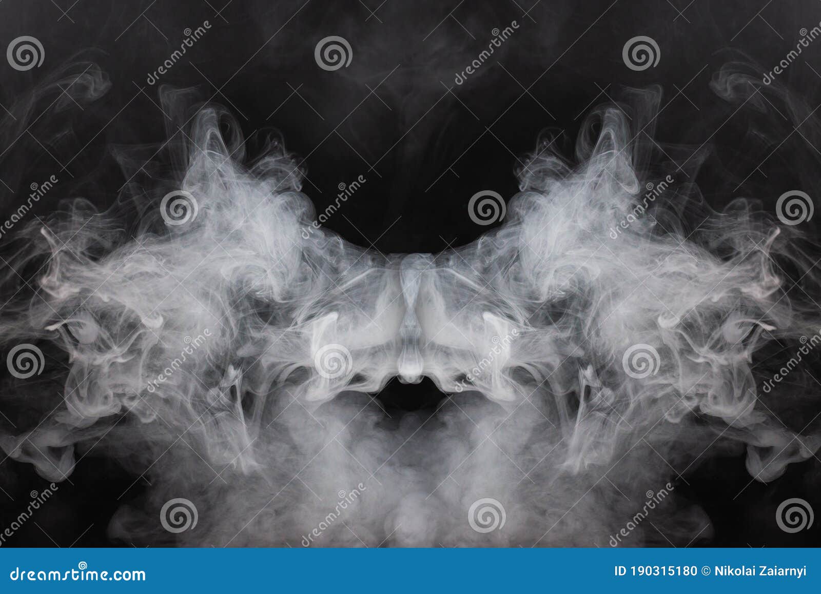 White Steam on a Black Background Stock Photo Image of effect