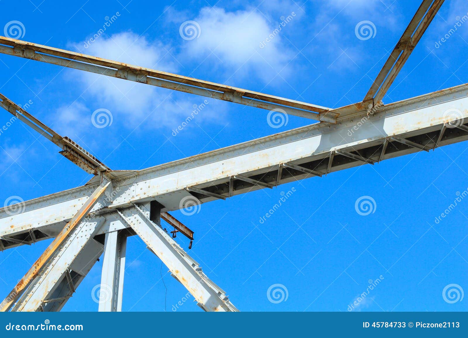 White steel structure stock image. Image of construction 45784733