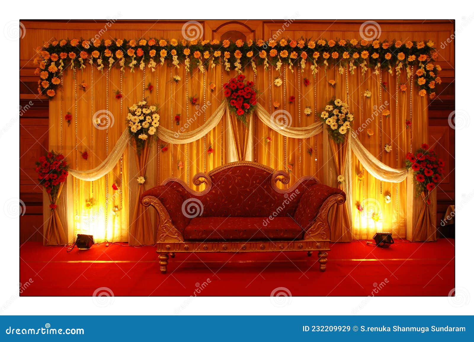 Wedding,reception Stage Background Designs Stock Image - Image of colour,  decoration: 232209929