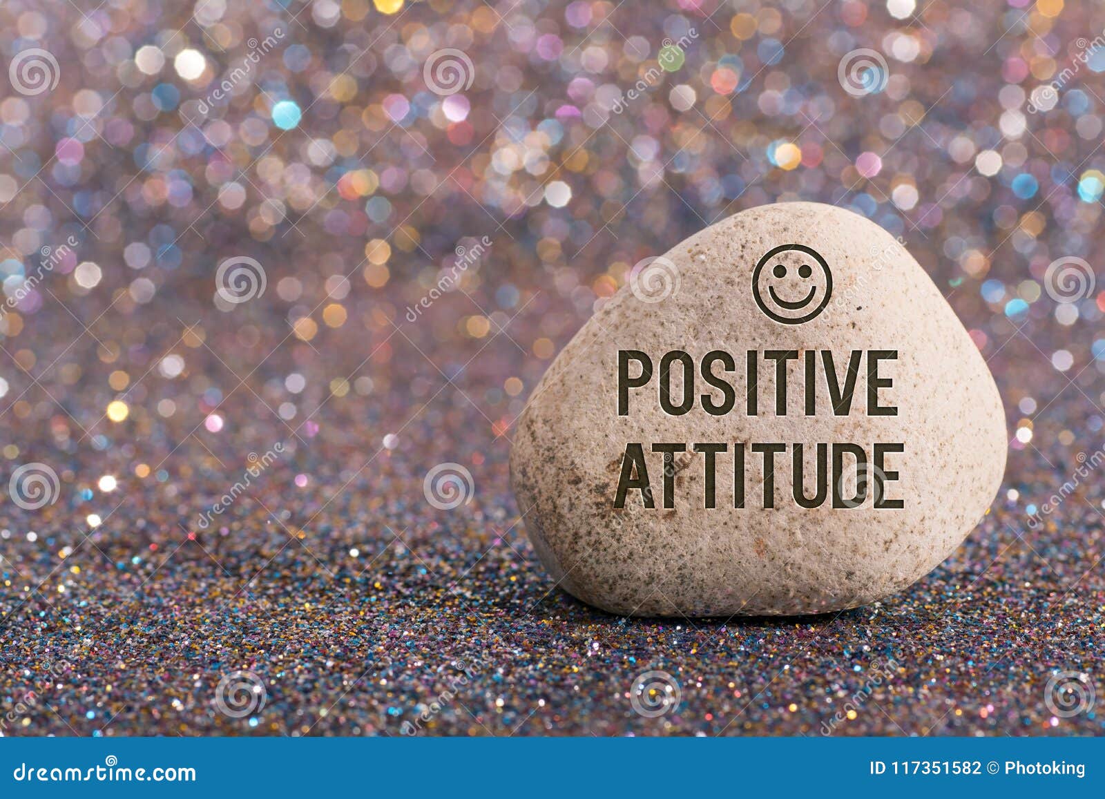 Positive attitude on stone stock photo. Image of resilience ...