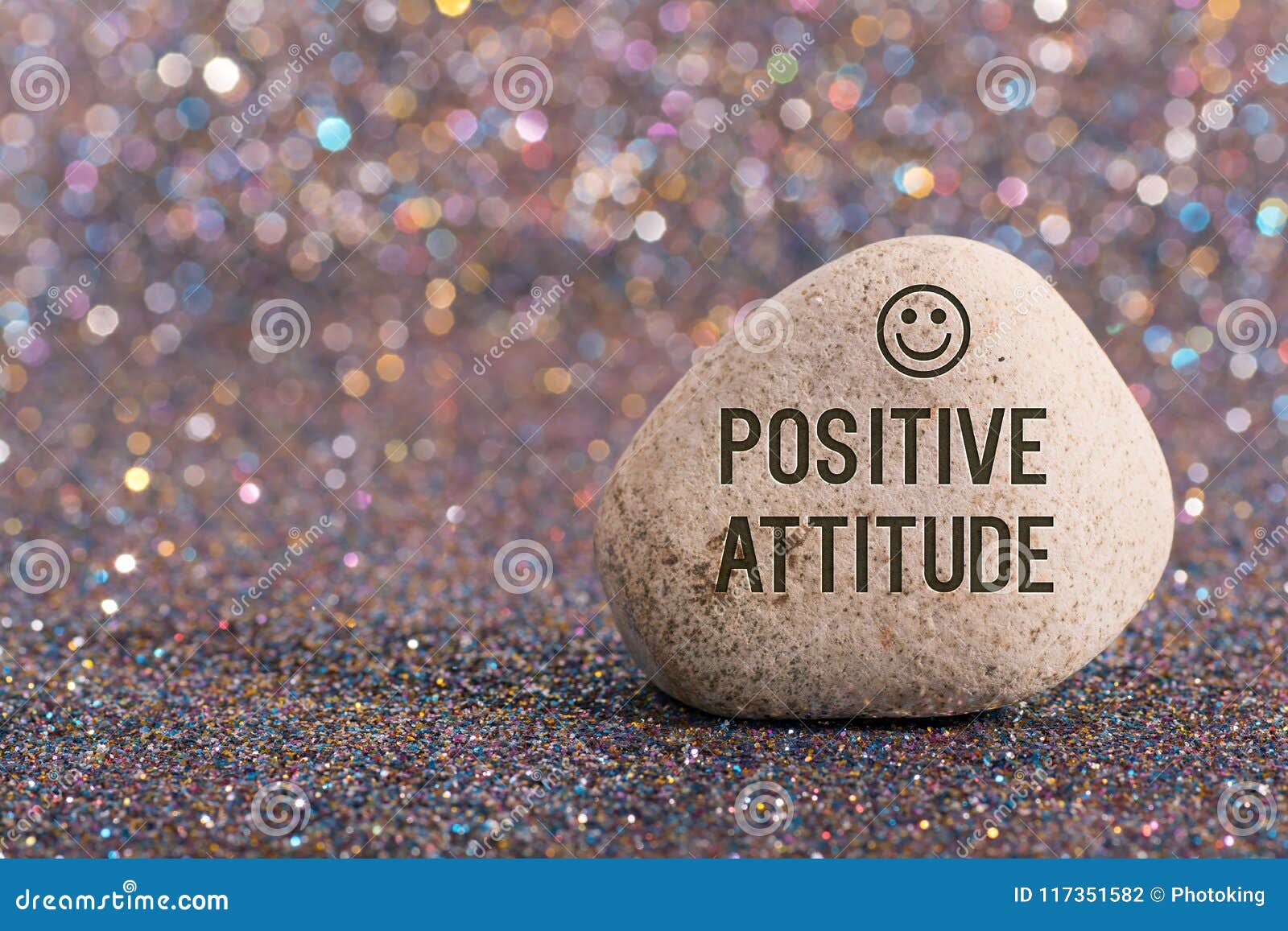 positive attitude on stone