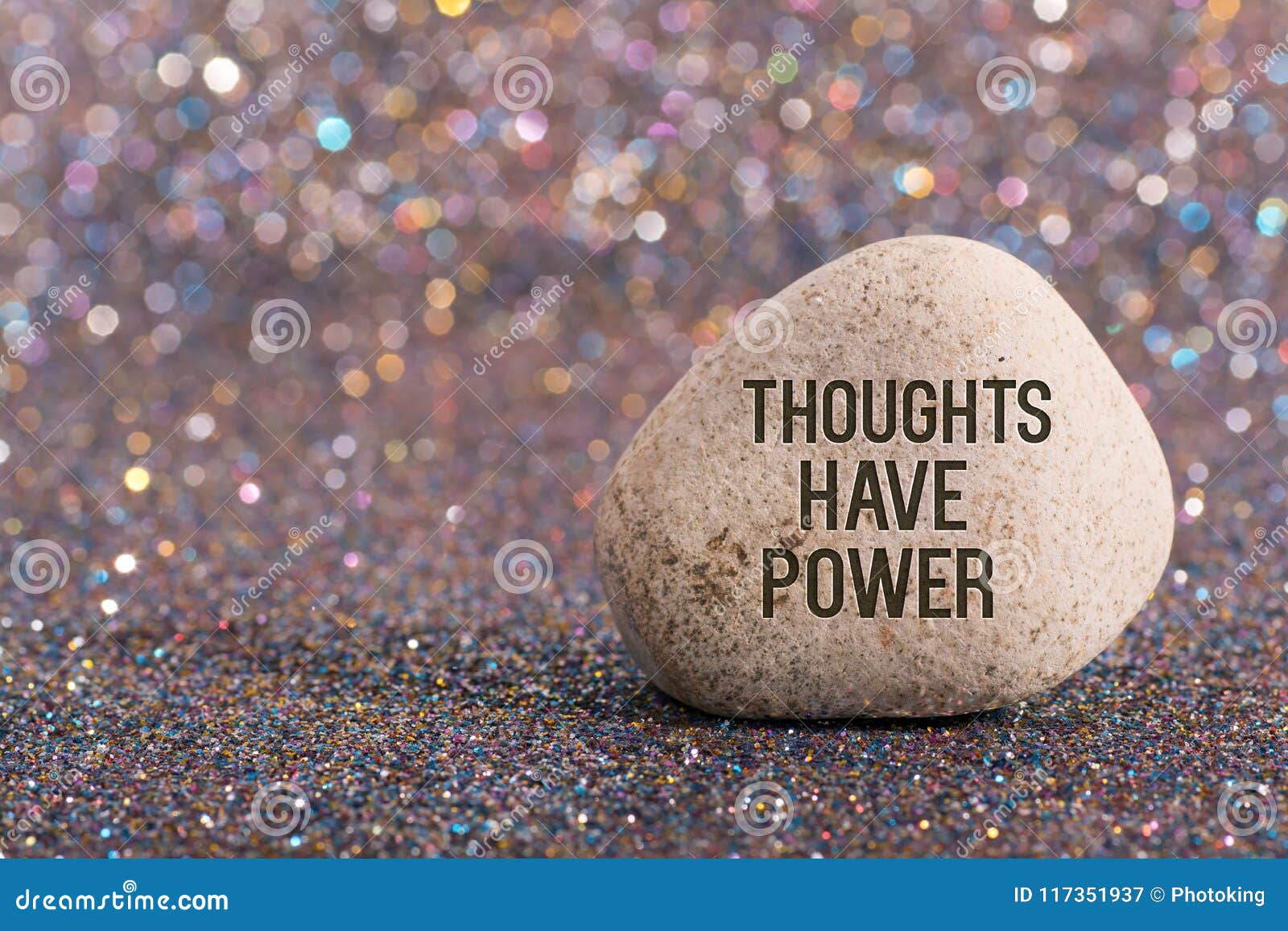Thoughts Have Power On Stone Stock Image - Image of inspirational ...