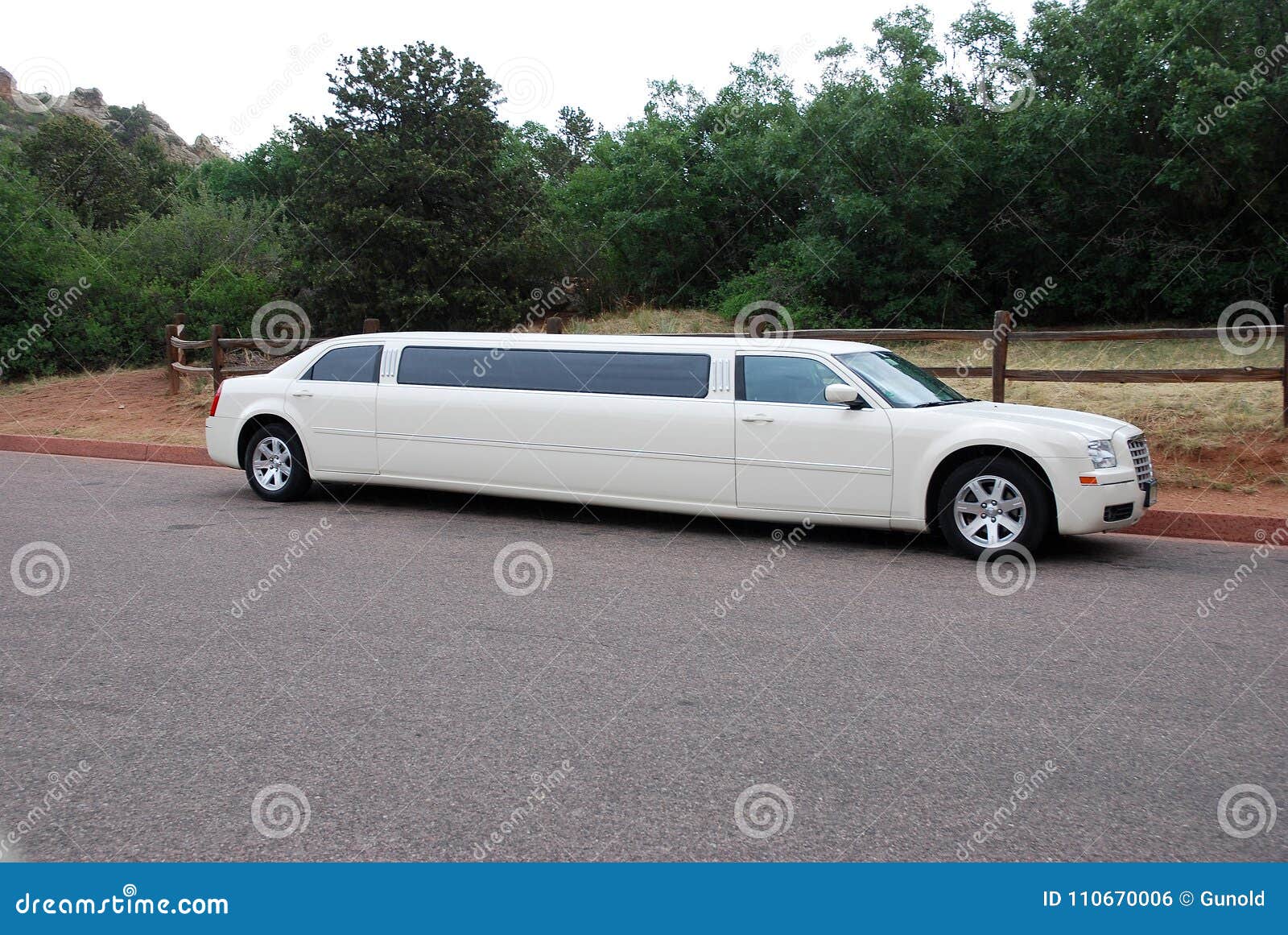 white stretched limousine for celebrities and special events