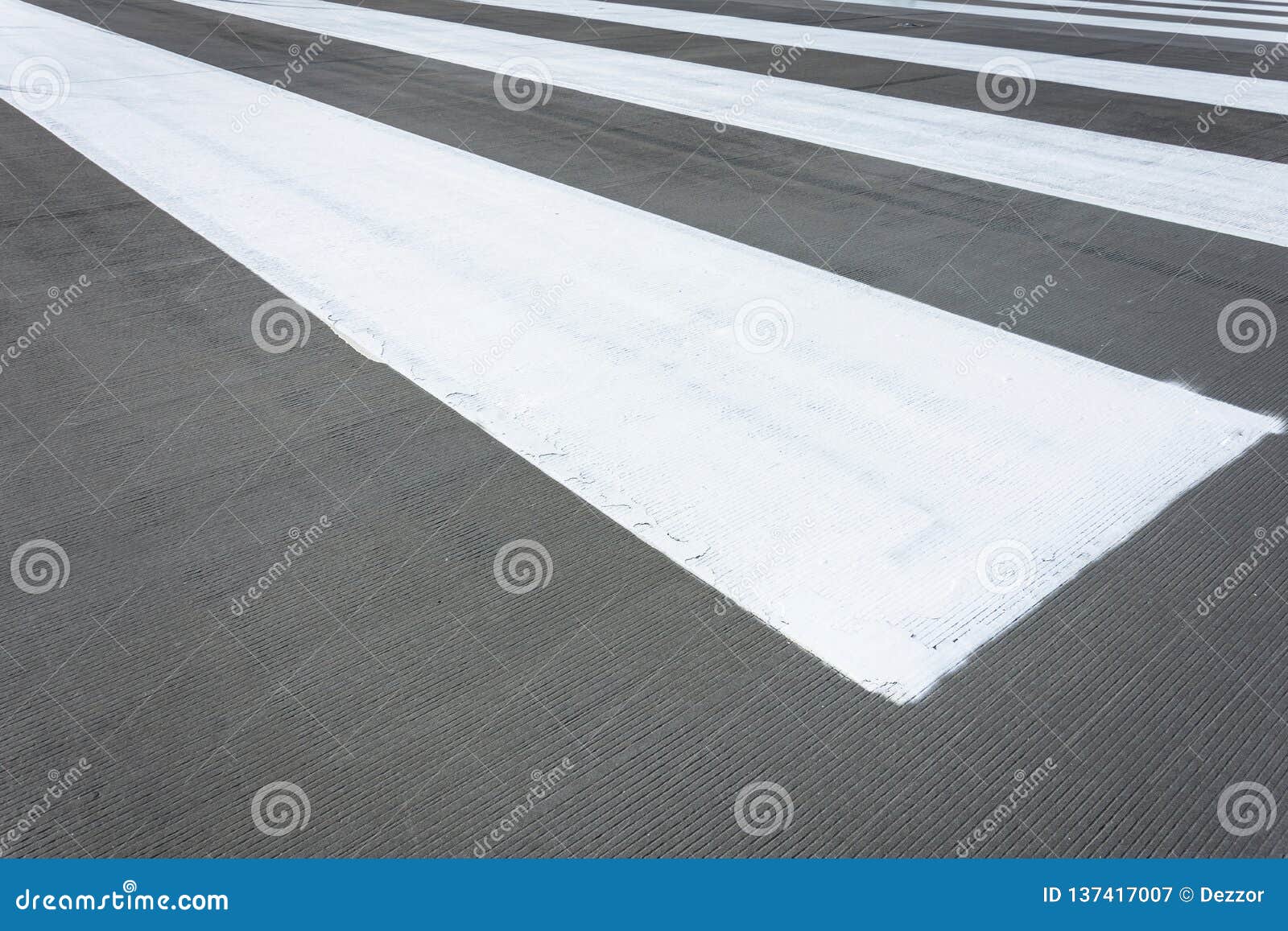White Stripes on Grey Asphalt, Concrete Marking Stock Image Image of