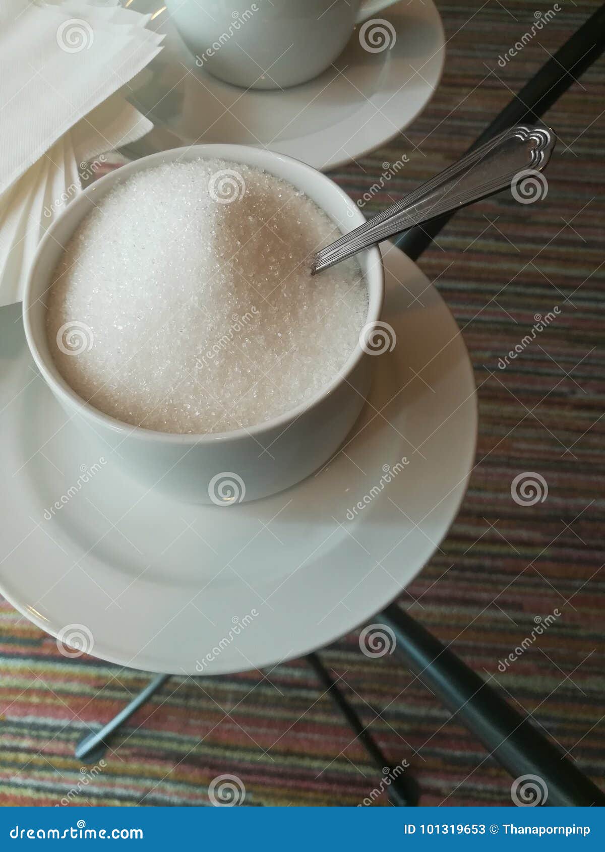 White sugar in the jar . stock image. Image of sugar 101319653