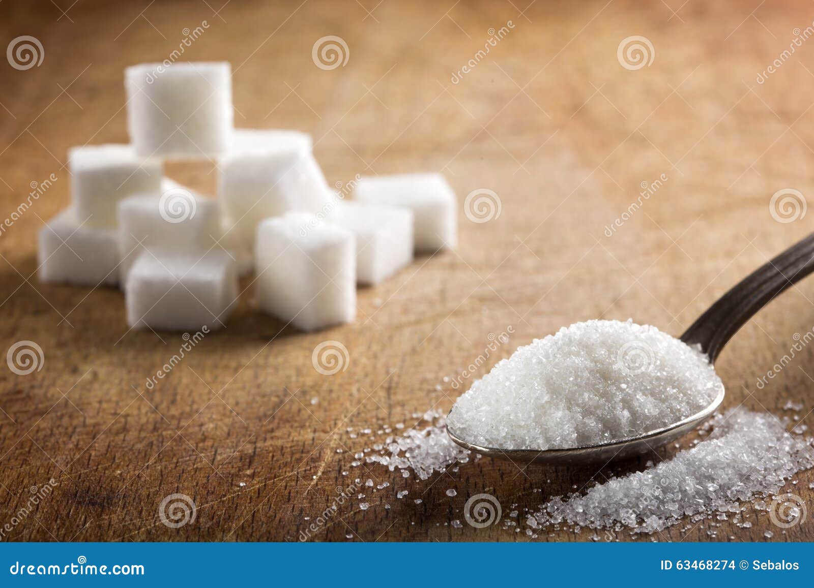 White sugar stock photo. Image of silverware, natural 63468274