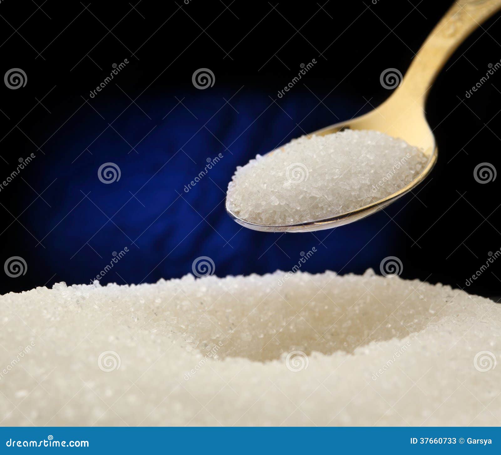White sugar and spoon stock image. Image of closeup, sweet 37660733