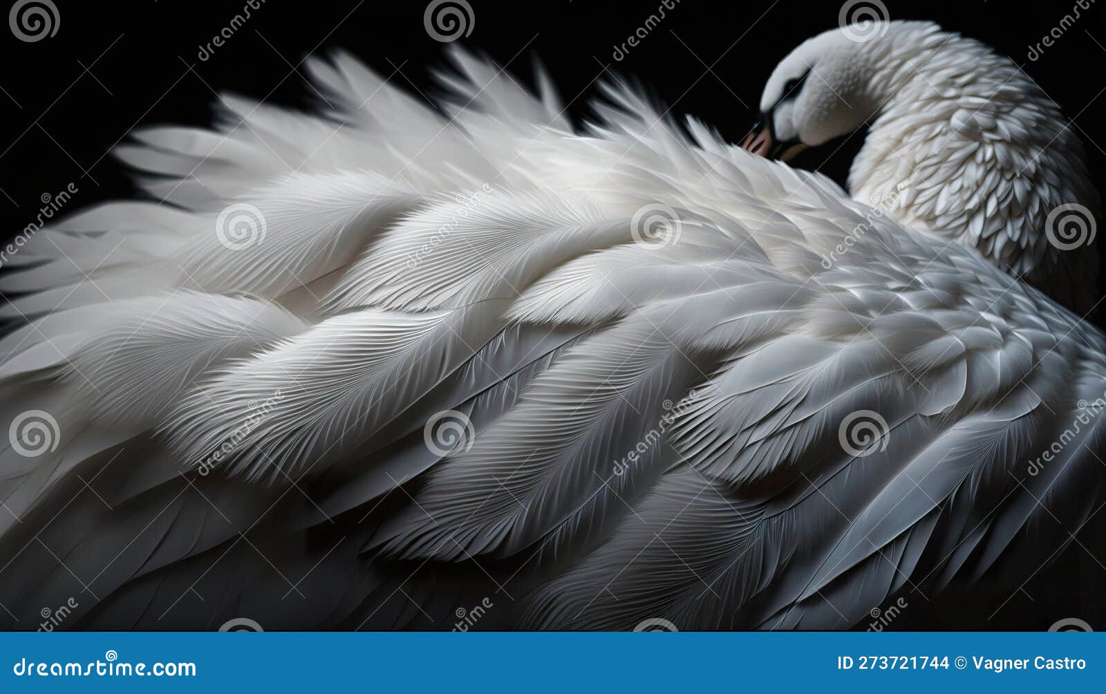 White Swan Color Feathers Bird Background Colored Plumage Stock  Illustration - Illustration of goose, plumage: 273721744