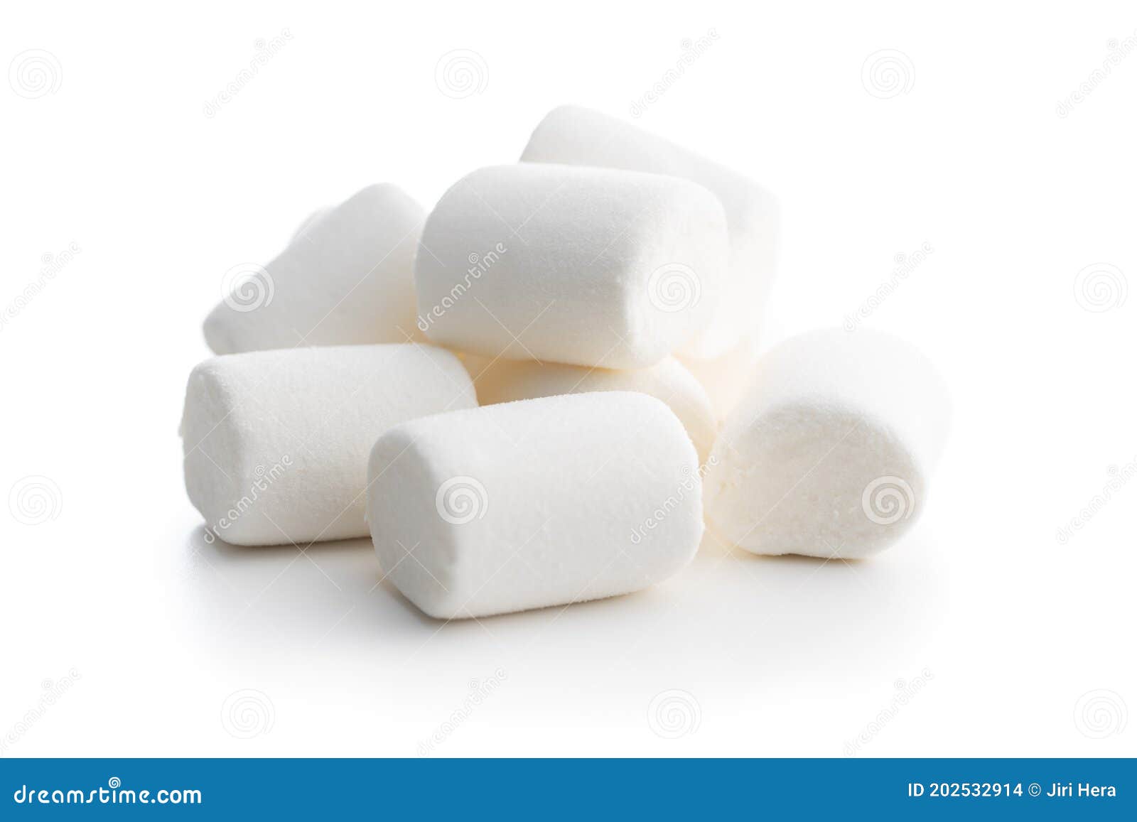 White Sweet Marshmallows Candy Stock Photo Image of dessert, confection 202532914