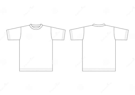 White T-shirt stock vector. Illustration of neck, cotton - 1592376