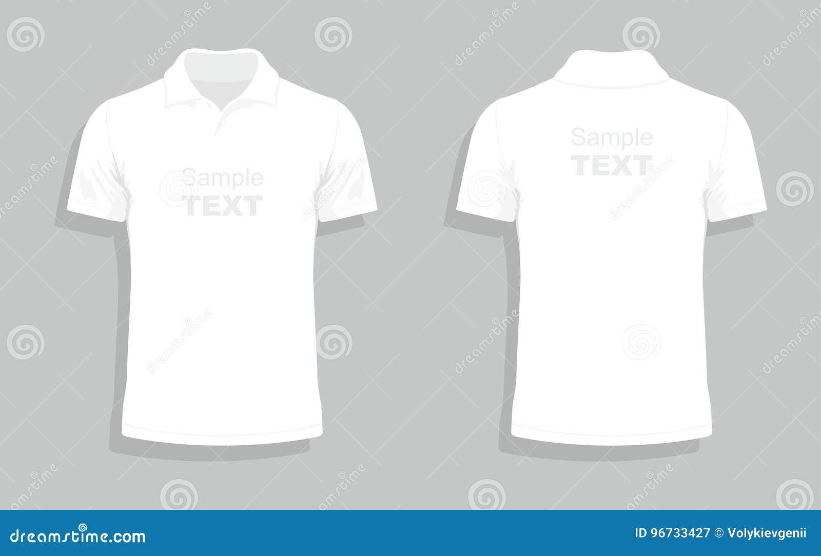 White t-shirt stock vector. Illustration of back, seam - 96733427