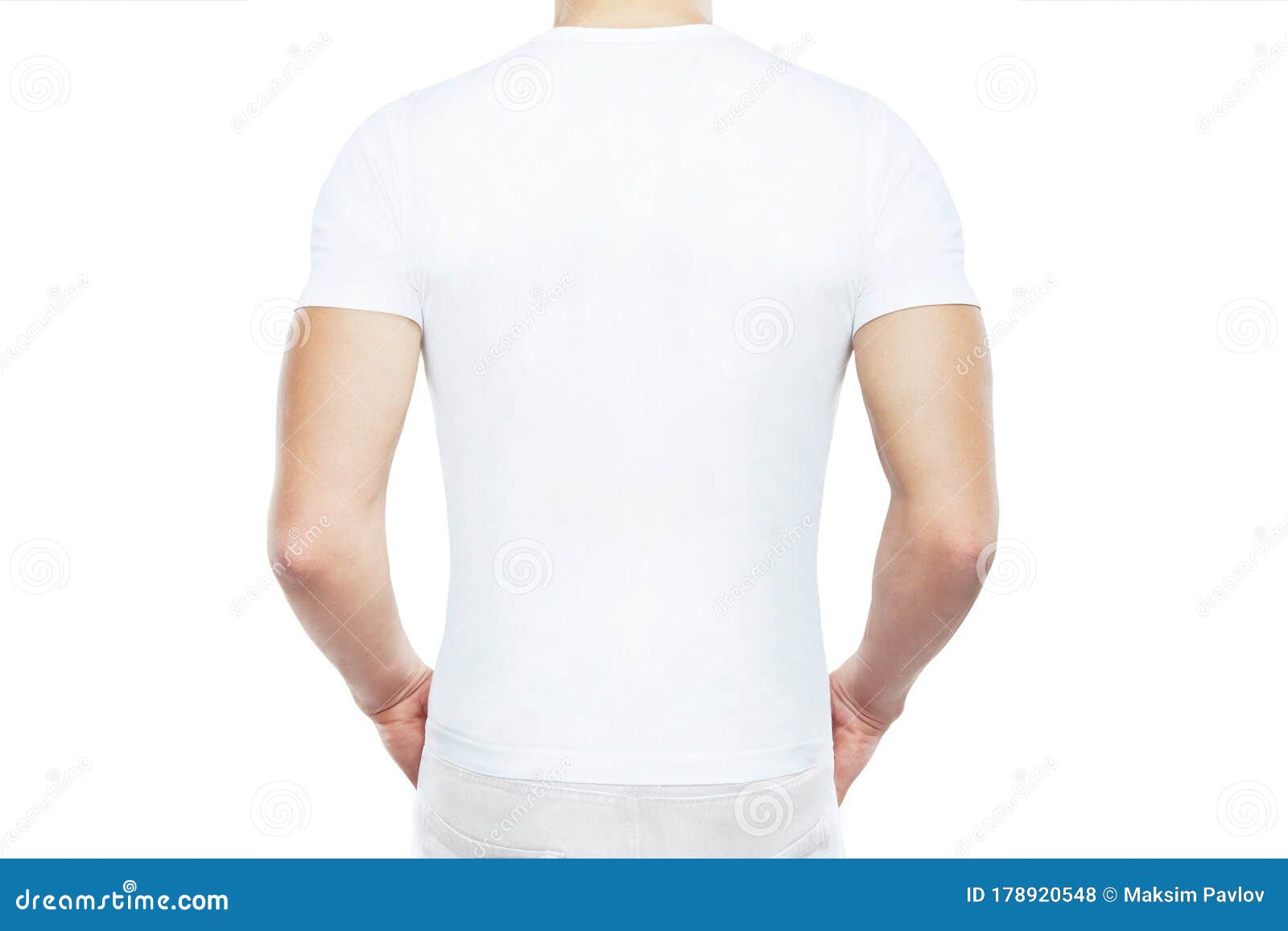 Download White T Shirt Mock Up. People Concept Close Up Of Young ...