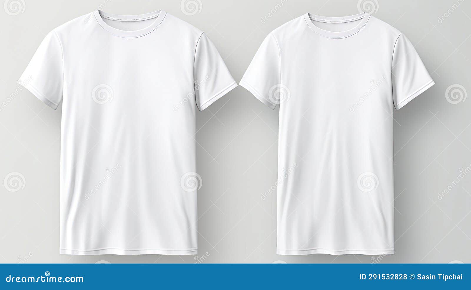 White T-shirt Mockup Hanging Realistic, Template Design Stock ...