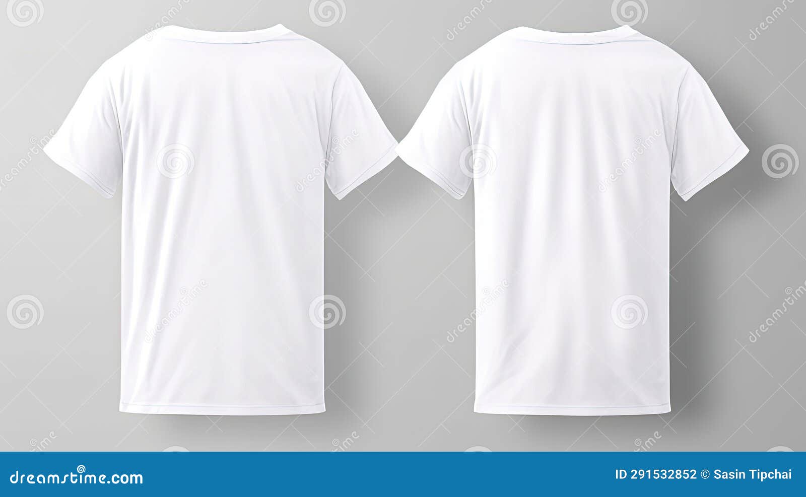 White T-shirt Mockup Hanging Realistic, Template Design Stock ...