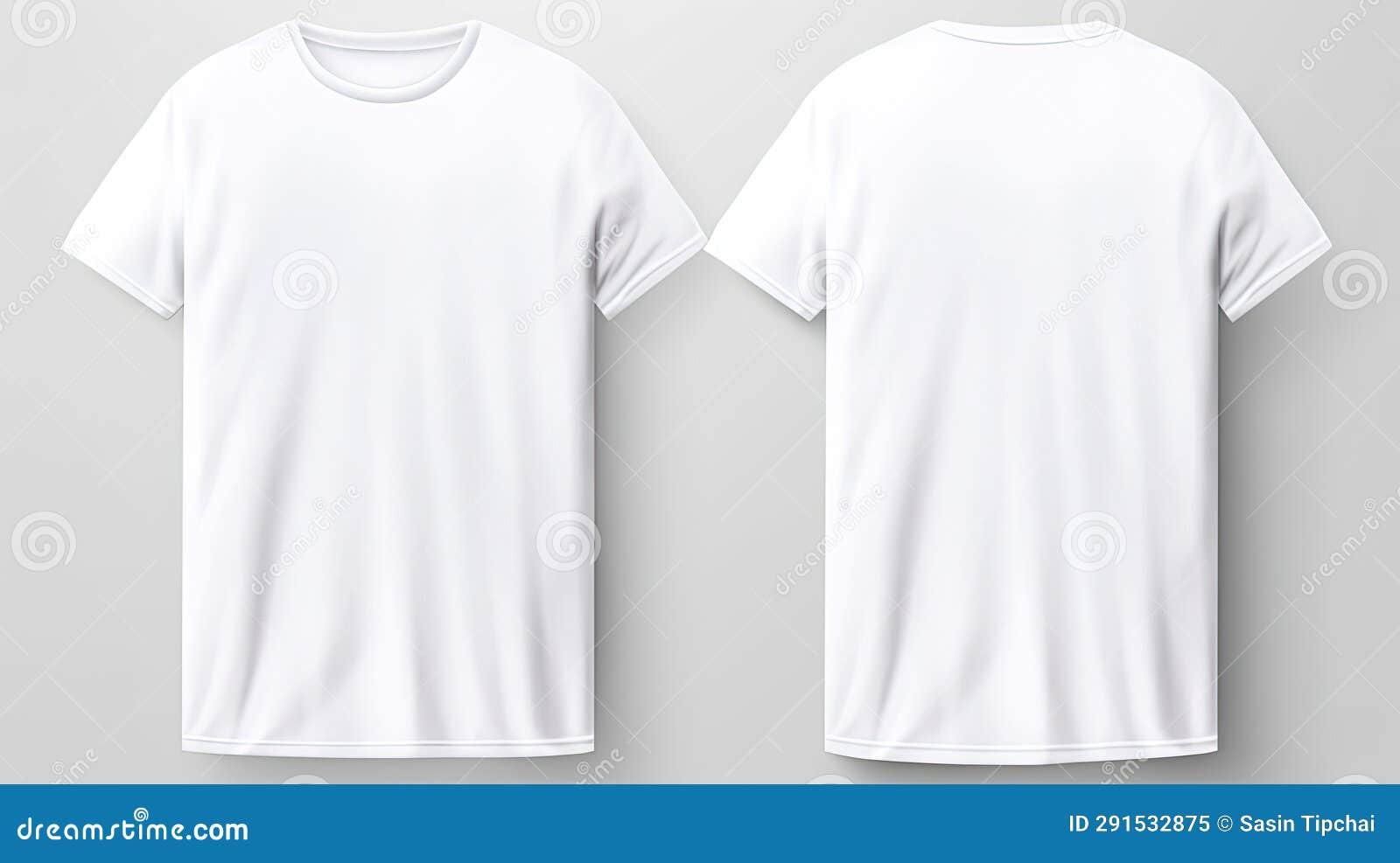 White T-shirt Mockup Hanging Realistic, Template Design Stock ...