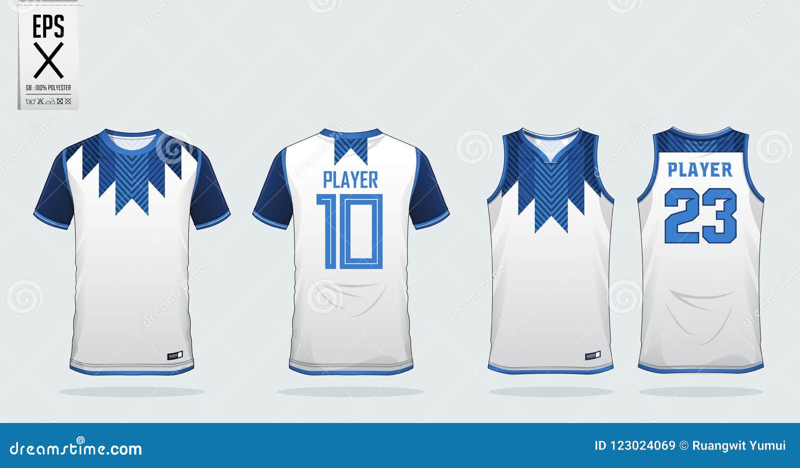 Design Template Basketball Set Jersey Ve