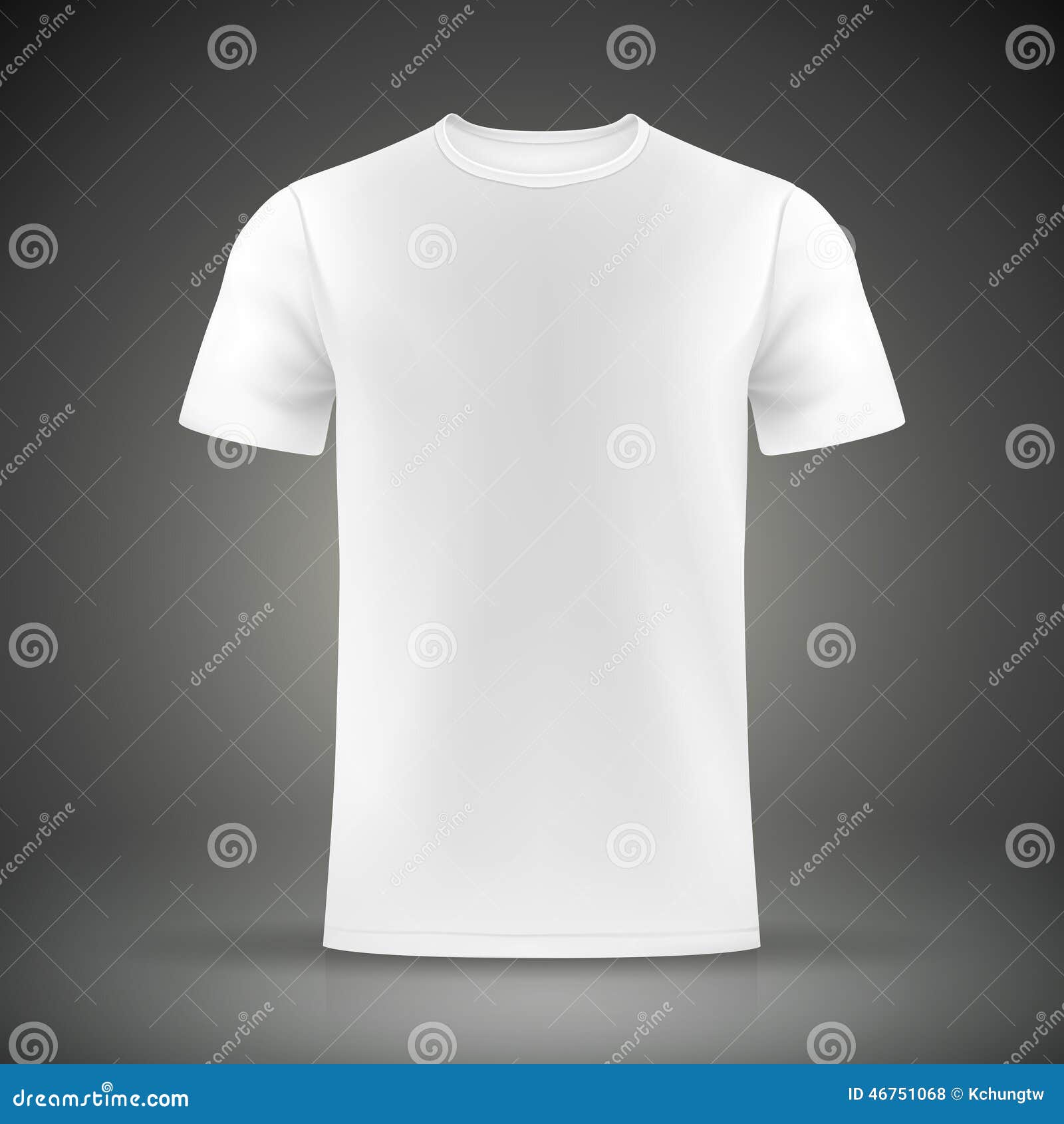 White T-shirt Template Stock Vector - Image: 46751068