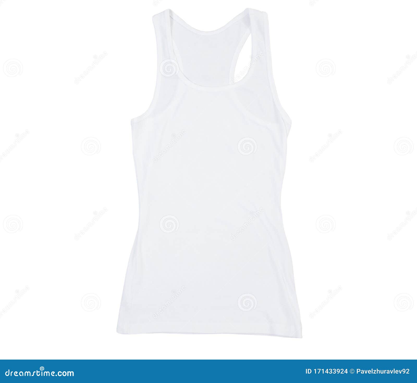 White Tank Top Mock Up, Plain Hollow Female Tank Top Shirt, Isolated on ...