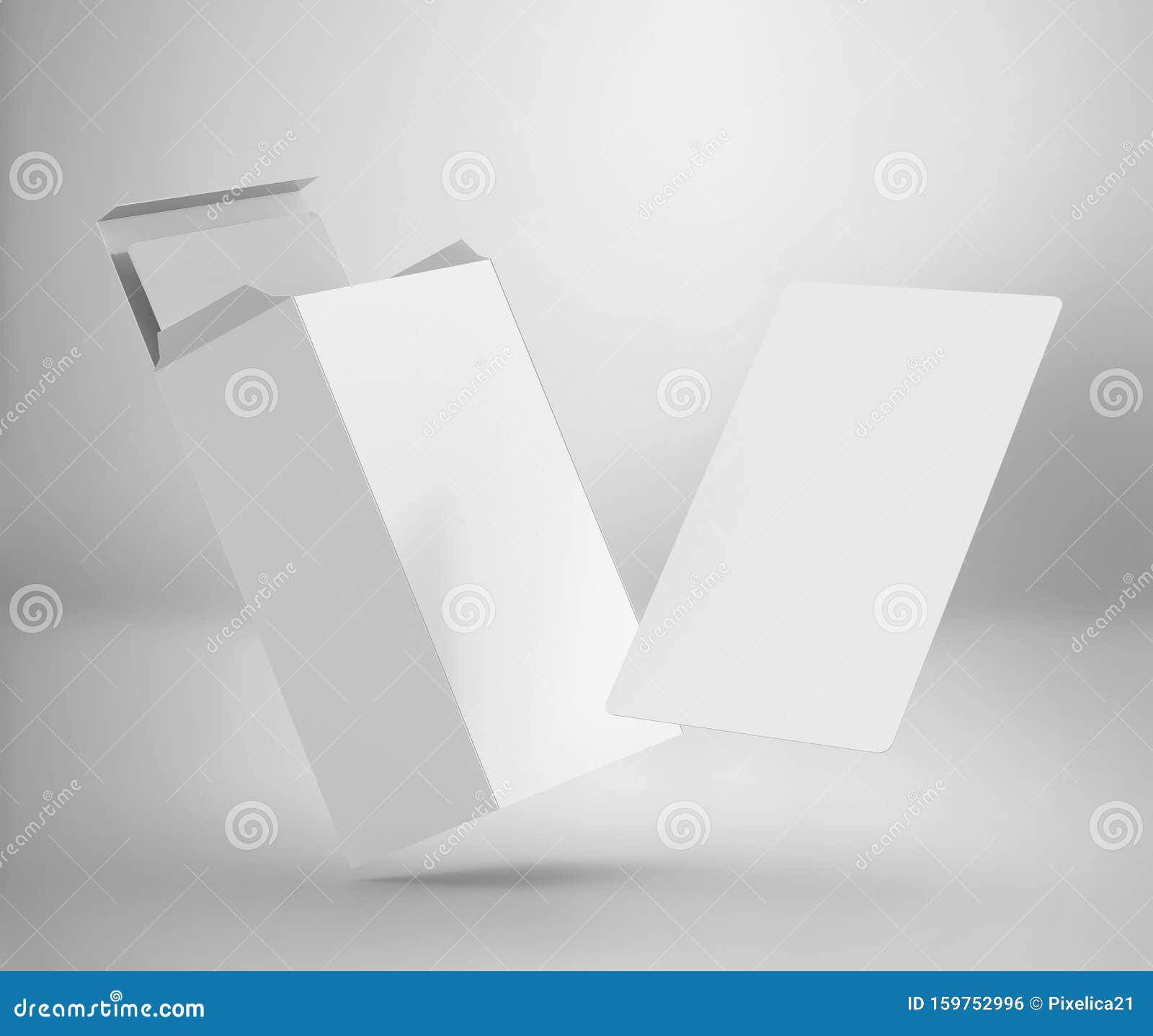 Download White Tarot Or Playing Card With White Box Mockup Ready For Your Design 3d Rendered On Light Gray Background Stock Illustration Illustration Of Diamond Kind 159752996 PSD Mockup Templates