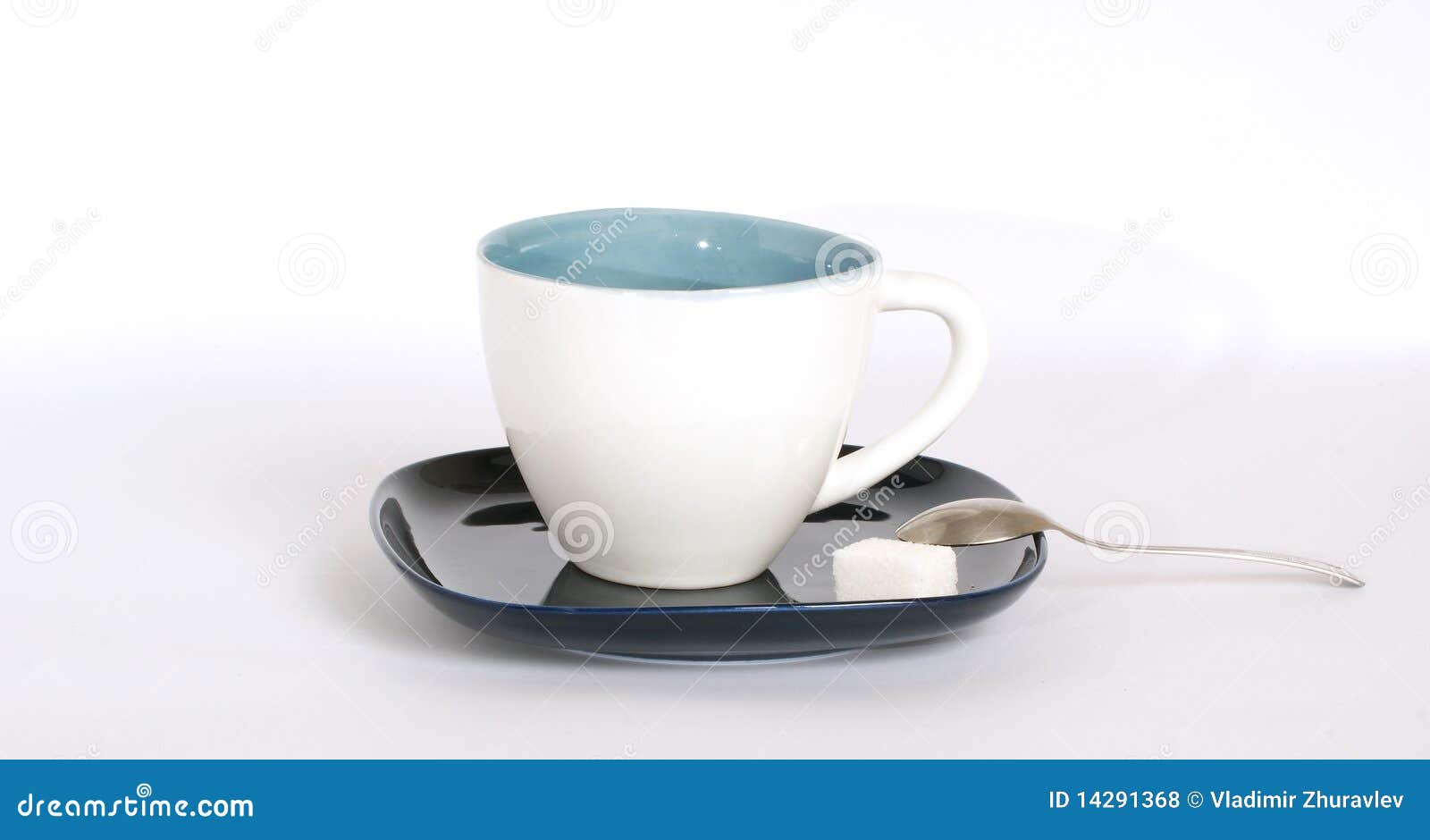 White Tea Cup With A Spoon On The Saucer Stock Photo Image of object