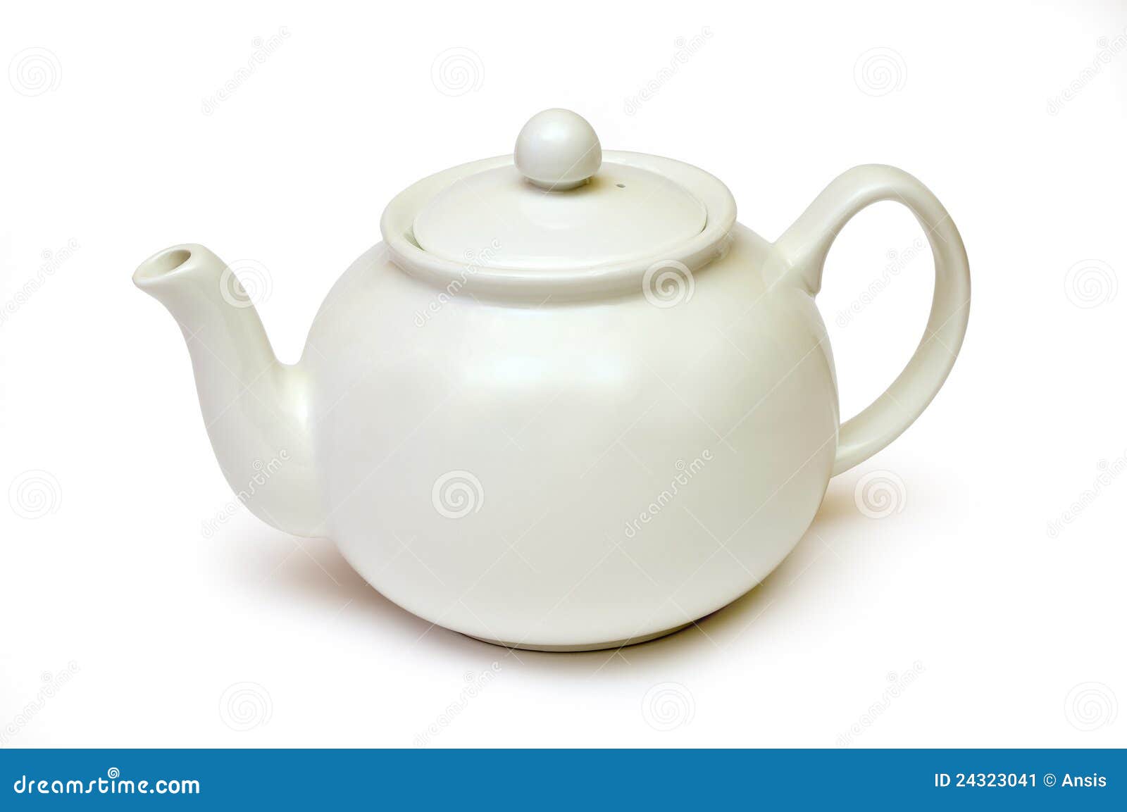White tea kettle stock image. Image of recreation, rest 24323041