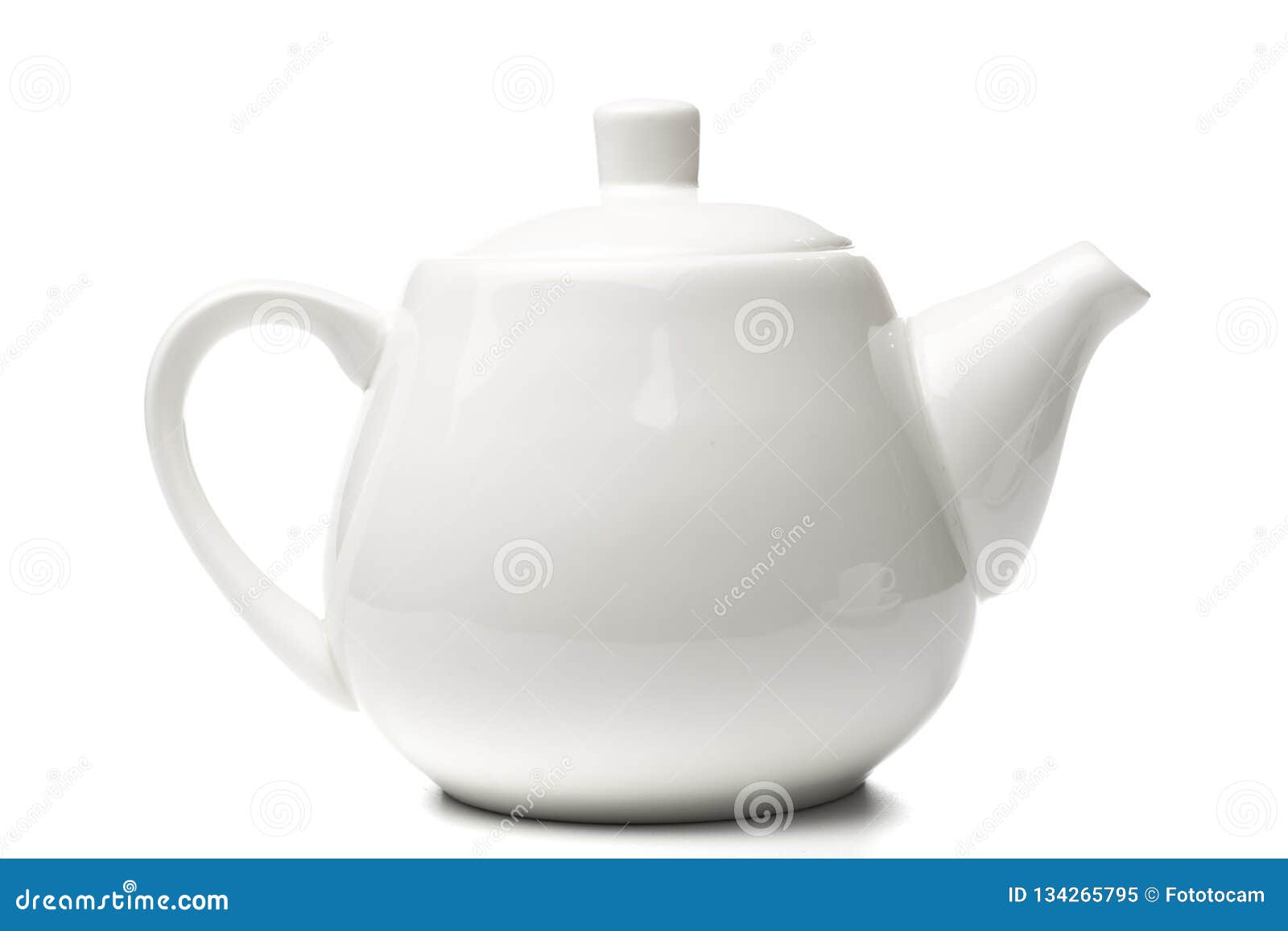 White Tea Pot on Isolated Background Stock Image Image of kitchenware
