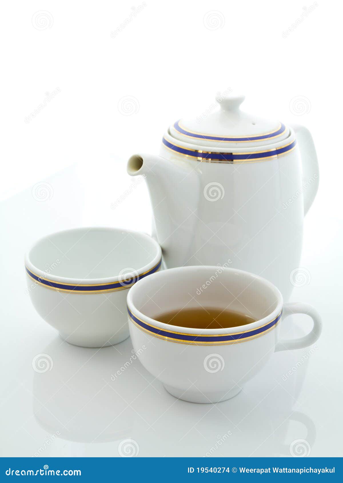 White tea set stock photo. Image of aroma, dishes, teapot 19540274