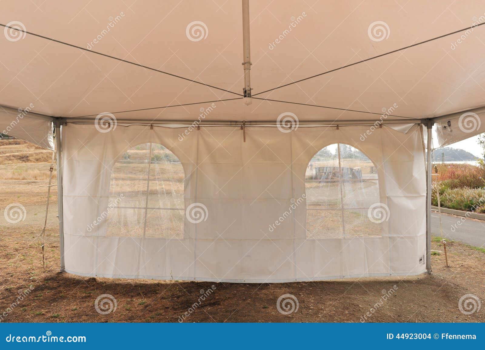 White Tents in a Dry Field Outdoors Stock Photo Image of celebration