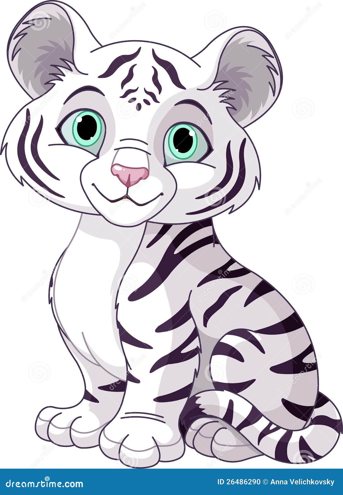 white tiger drawings