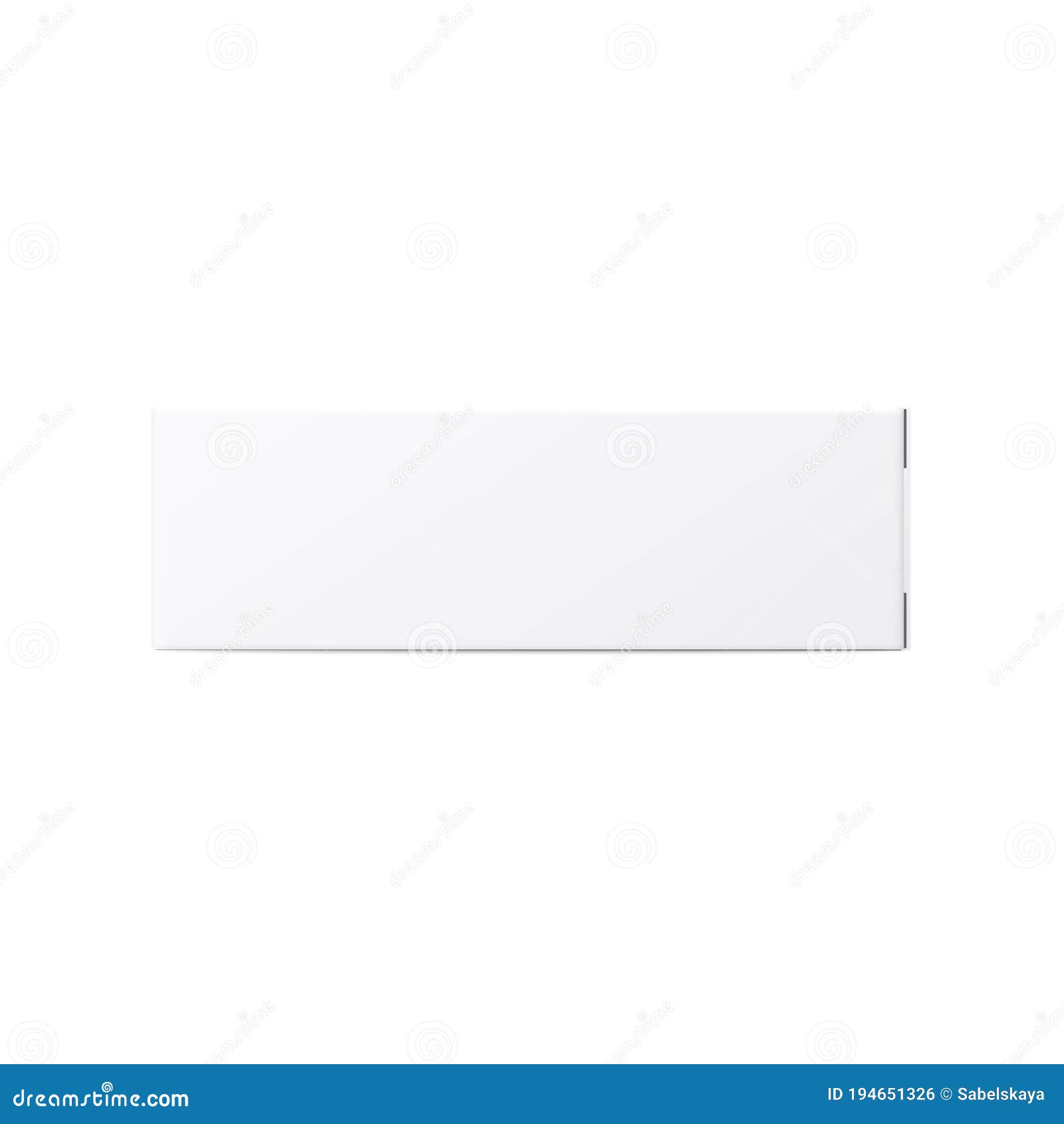 Download White Toothpaste Box - Realistic Blank Package Mockup From Front View Stock Vector ...